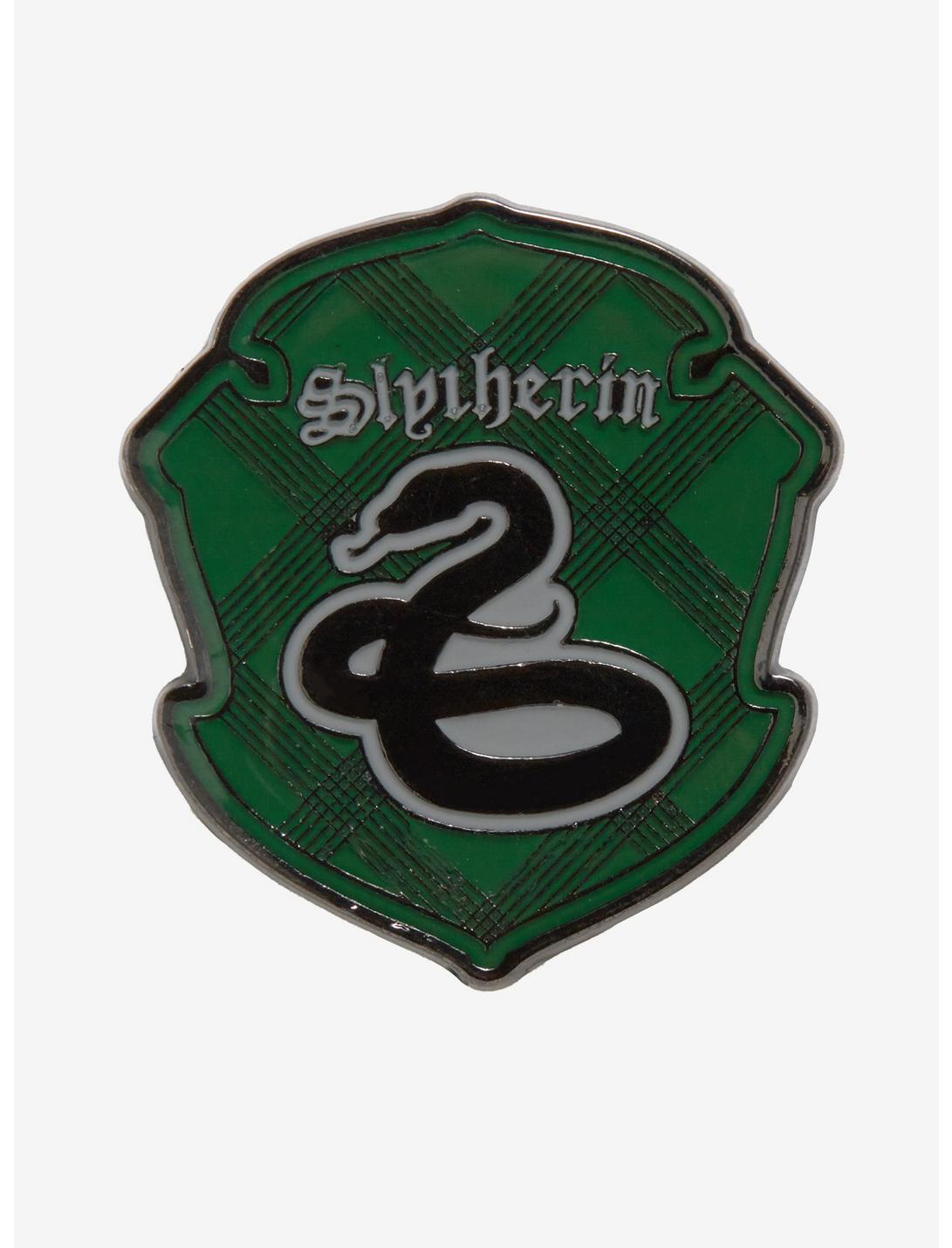 Harry Potter Slytherin House Crest Enamel Pin, , hi-res