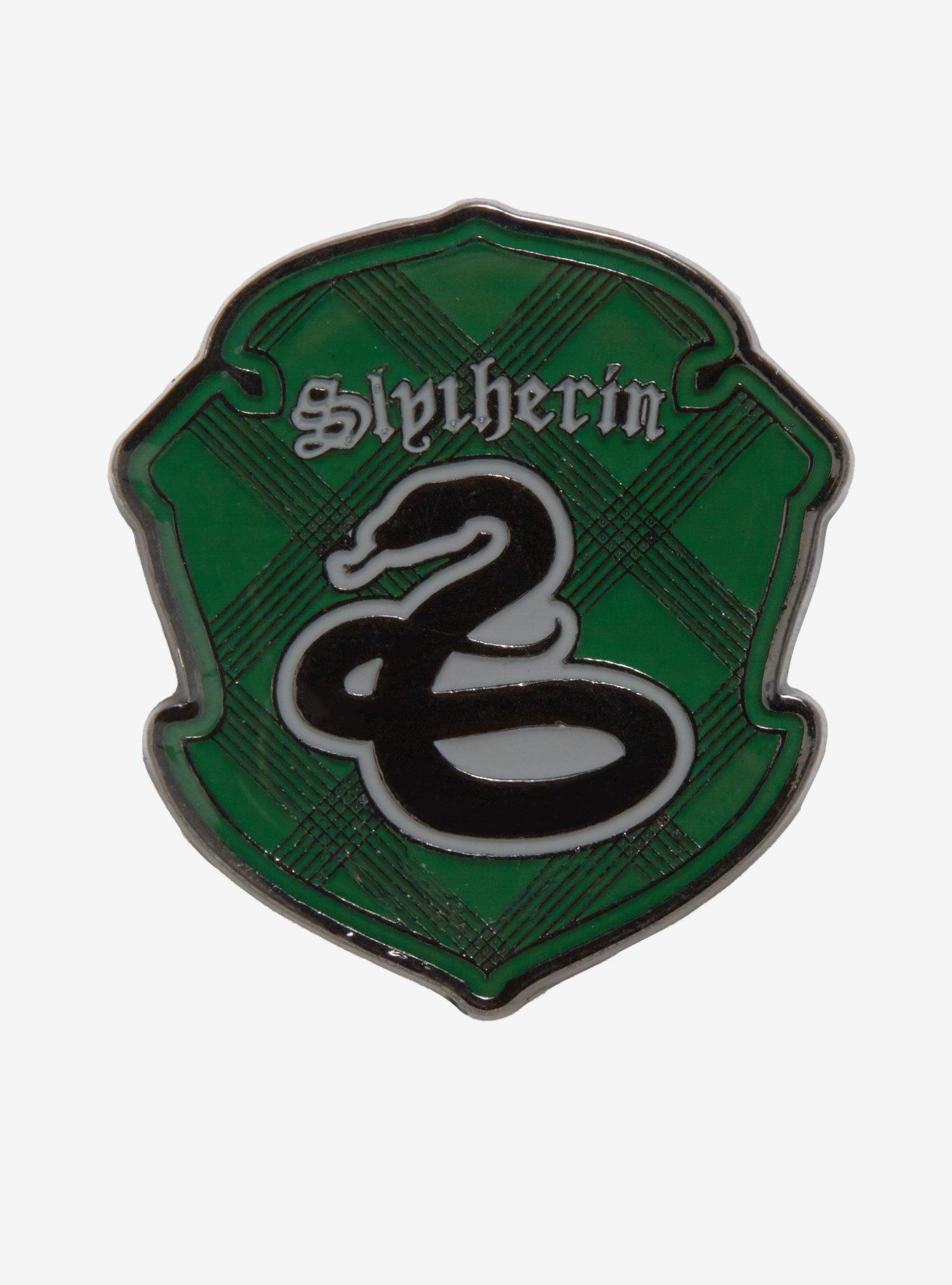 Harry Potter Slytherin House Crest Enamel Pin, , hi-res