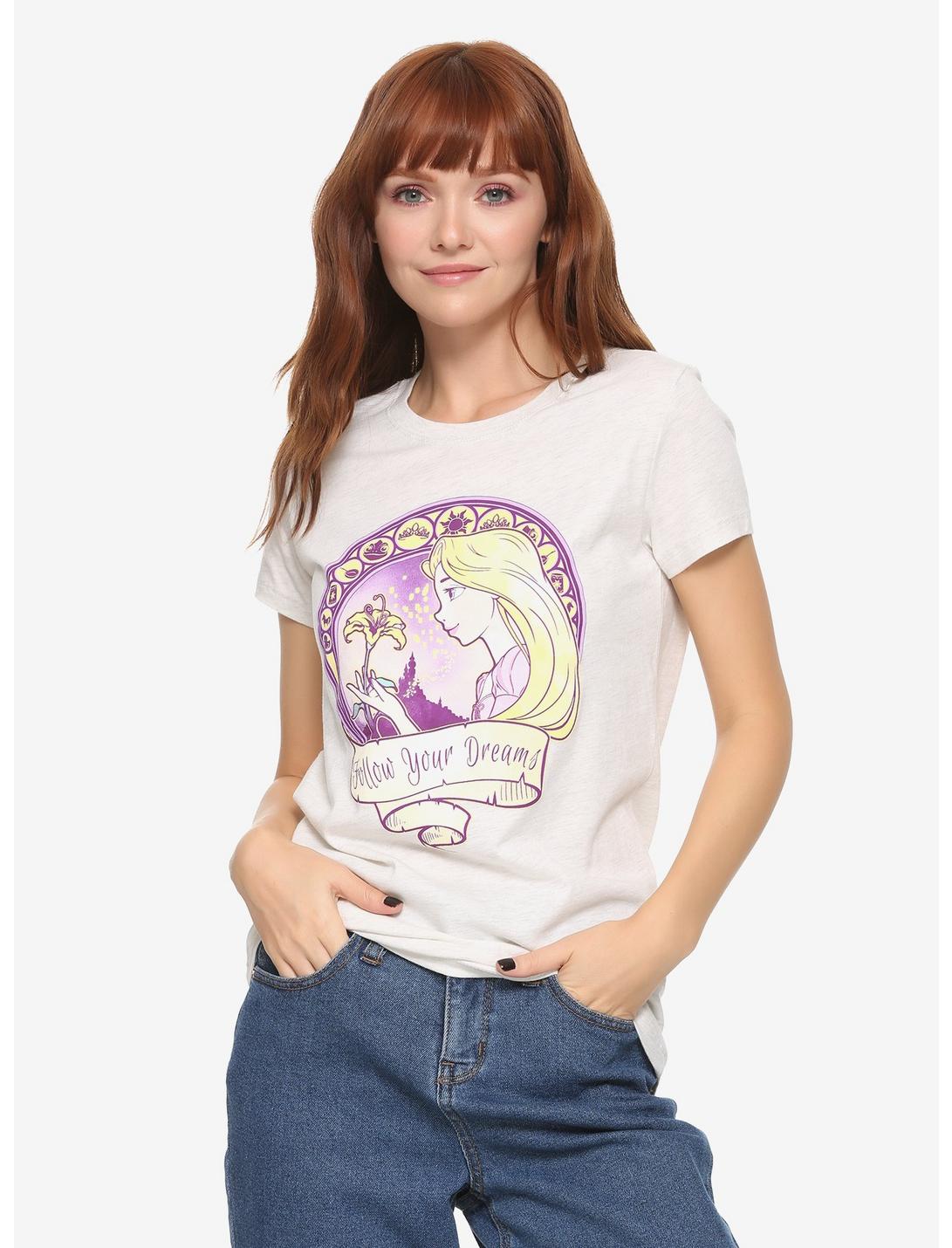 Disney Princess Tangled Rapunzel Follow Your Dreams Girls T-Shirt, OATMEAL, hi-res