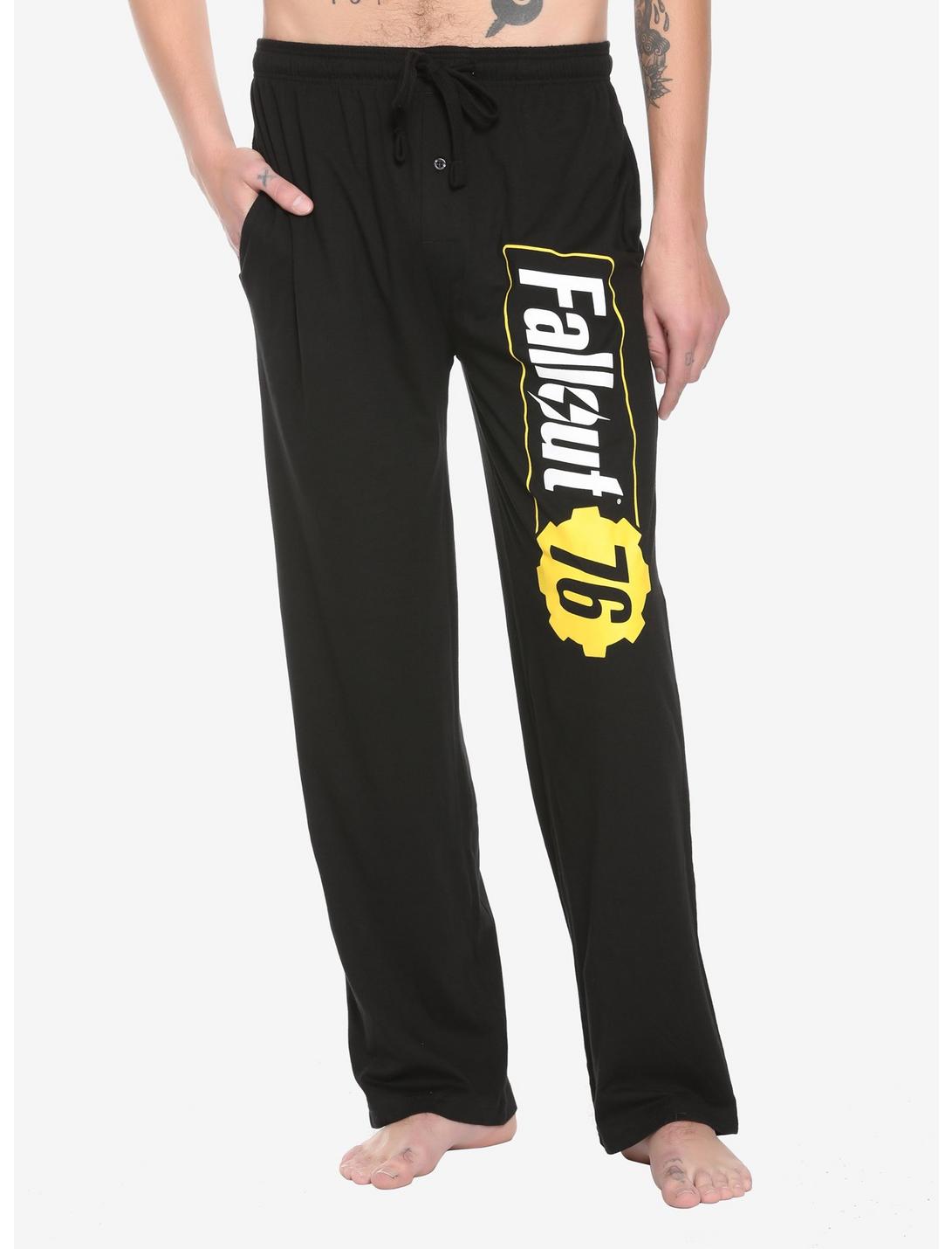 Fallout 76 Logo Pajama Pants, BLACK, hi-res