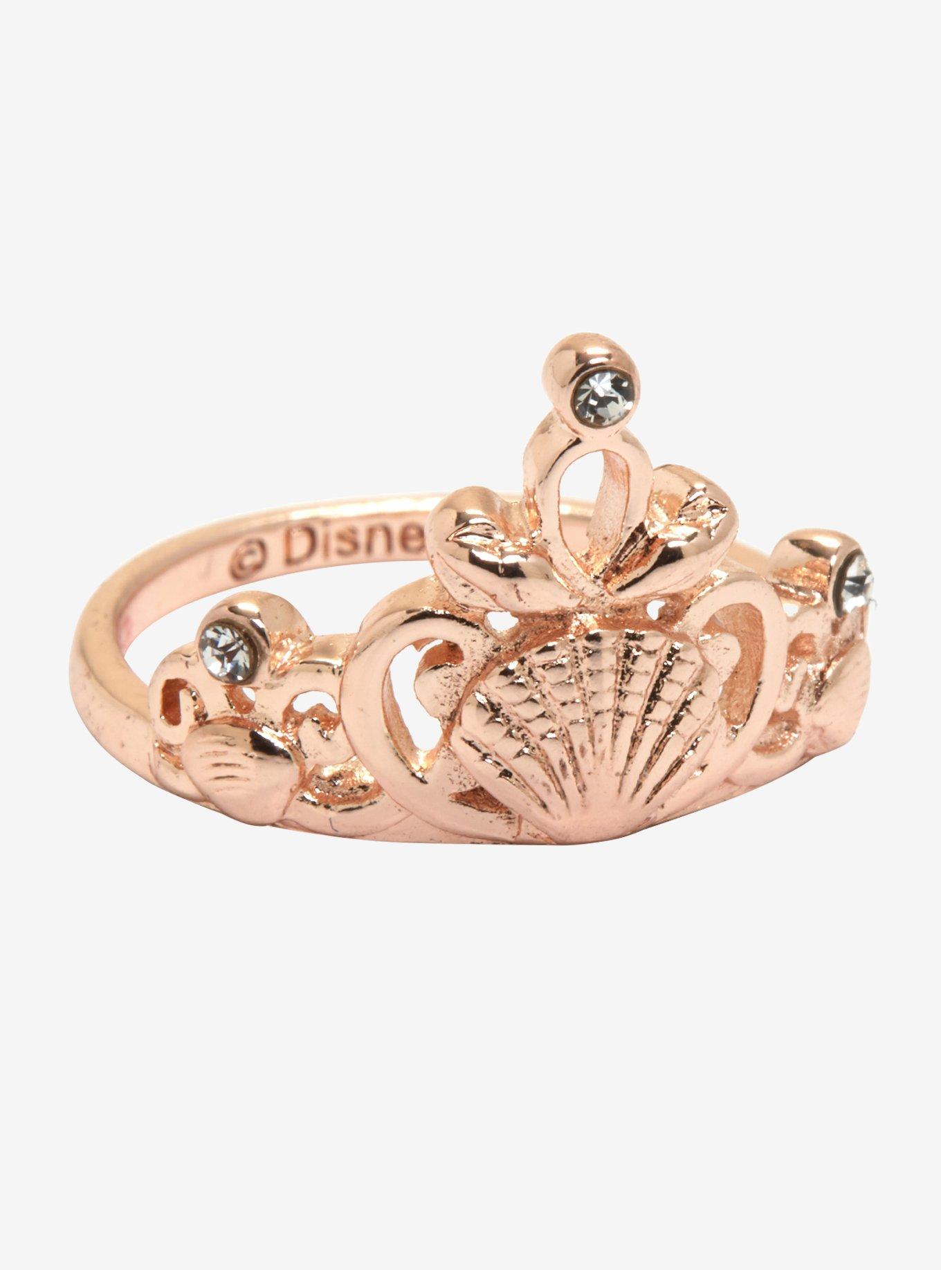 Her Universe Destination Disney The Little Mermaid Ariel Crown Ring, , hi-res