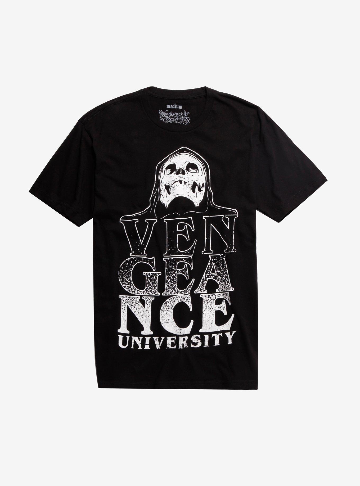 Vengeance University Reaper T-Shirt, BLACK, hi-res