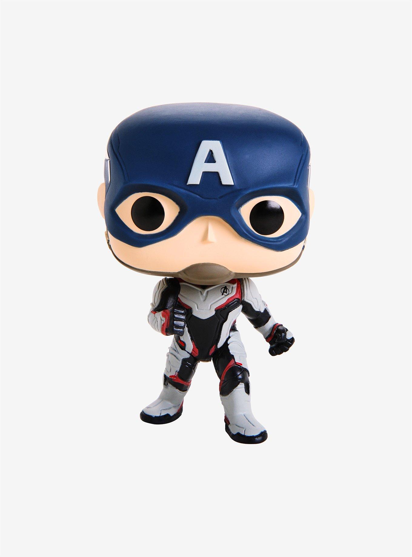 Funko Pop! Marvel: Avengers End Game S4 - Captain America  With Hammer   Glows In The Dark Metallic Special Edition 1198 Bobble Head Vinyl Figure 2