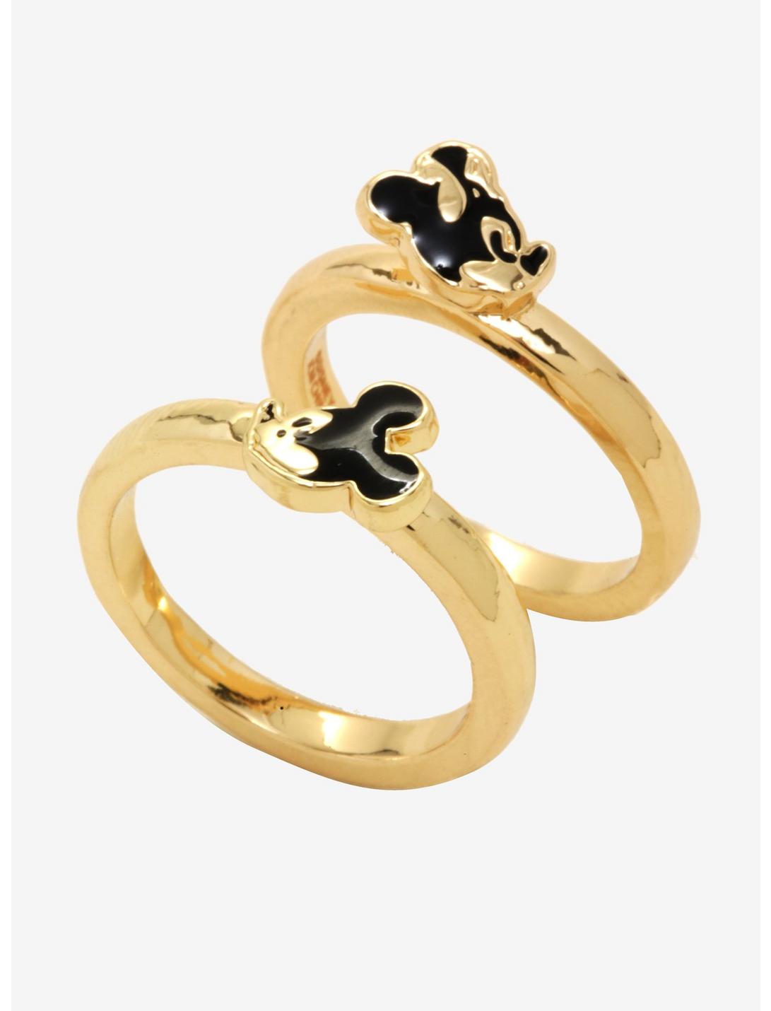 Dainty Mickey Mouse & Minnie Mouse Ring Set, , hi-res