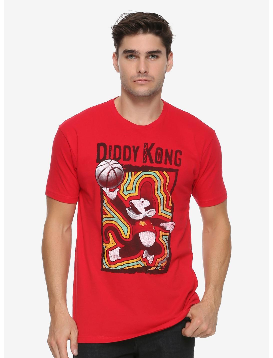 Nintendo Diddy Kong Lay Up T-Shirt - BoxLunch Exclusive, RED, hi-res