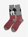 Disney Mickey Mouse Striped Peeking Socks, , hi-res