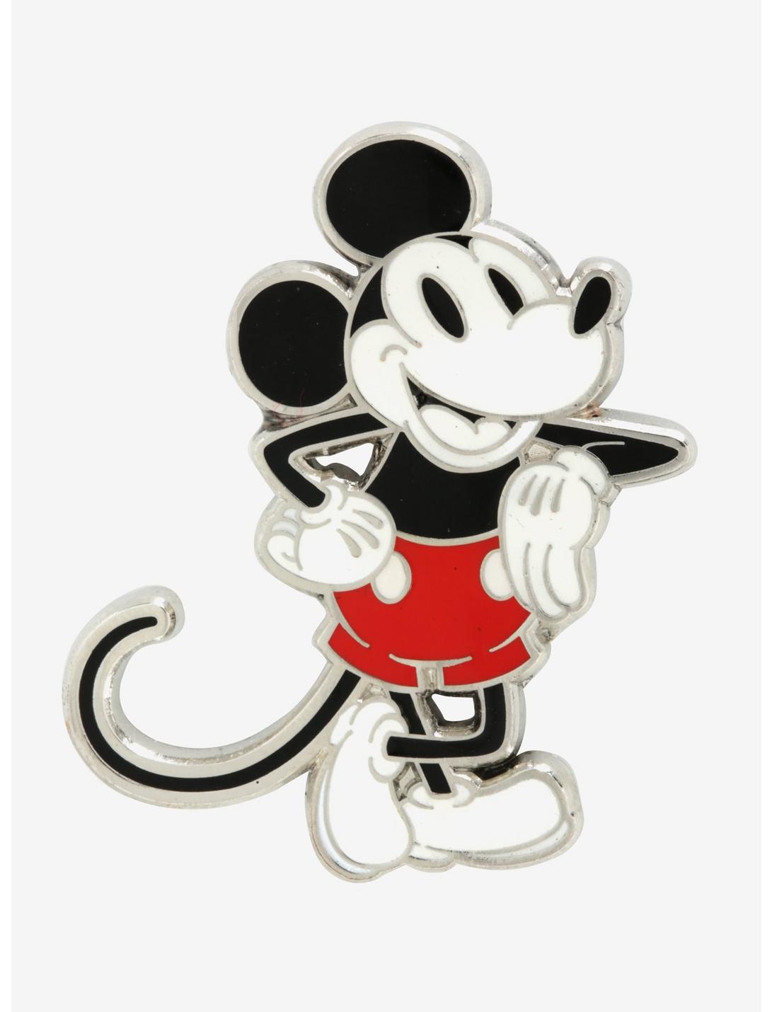 Disney Mickey Mouse Leaning Enamel Pin - BoxLunch Exclusive, , hi-res