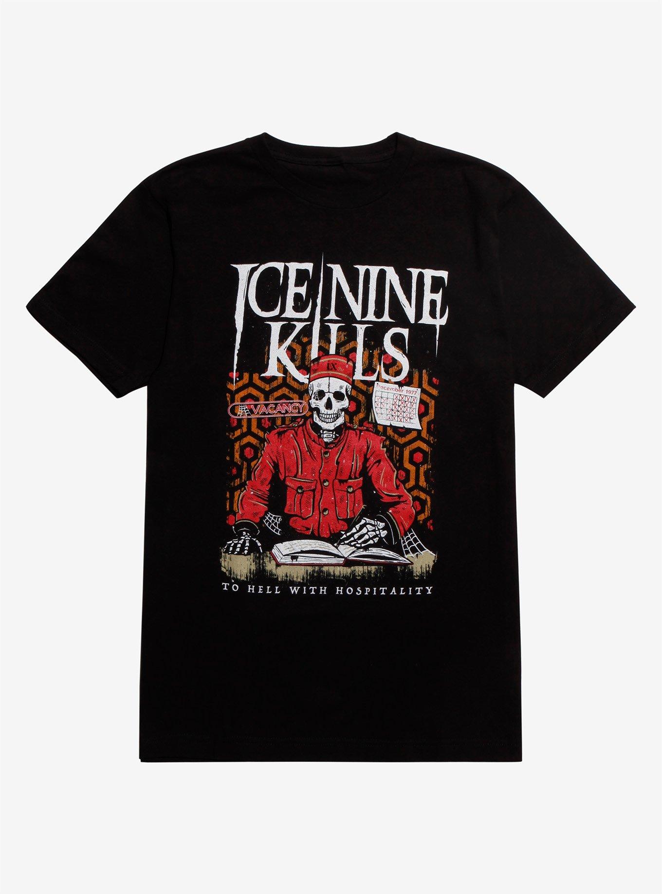 Ice Nine Kills Skeleton Hotel T-Shirt, BLACK, hi-res