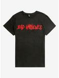 Bad Wolves Red Splatter Logo T-Shirt, BLACK, hi-res