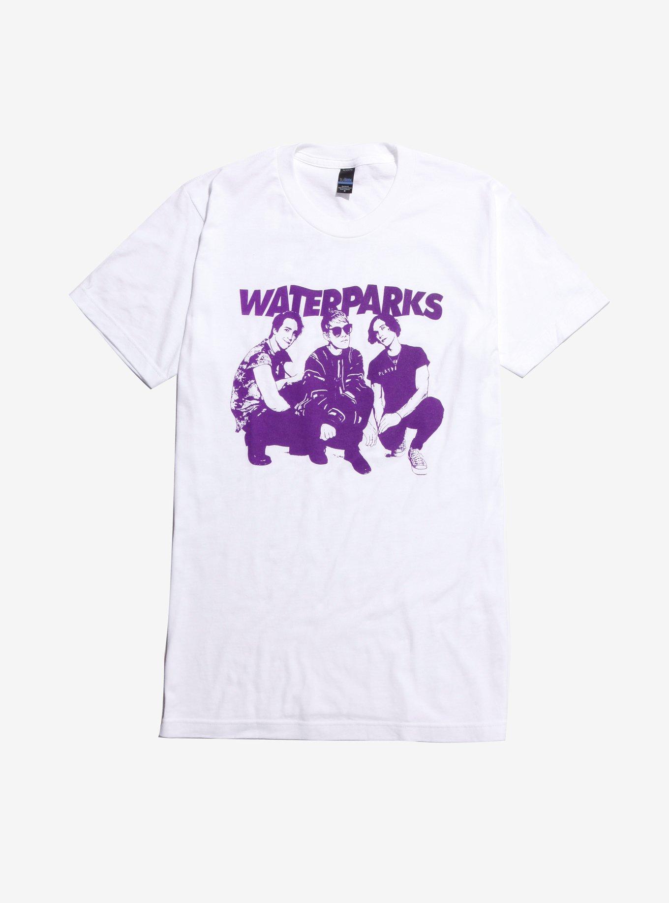 Waterparks Purple Photo T-Shirt, WHITE, hi-res