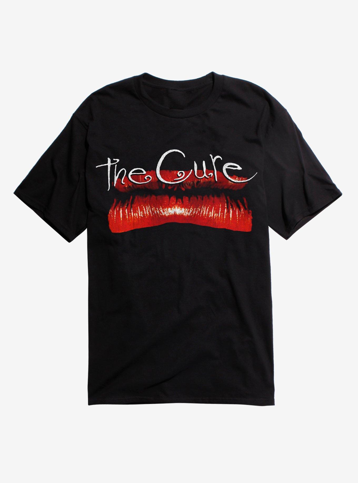 The Cure Kiss Me Kiss Me Kiss Me T-Shirt, BLACK, hi-res