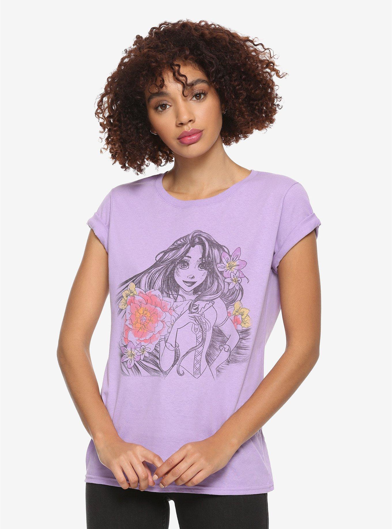 Disney Tangled Rapunzel Flower Sketch Girls T-shirt | Hot Topic