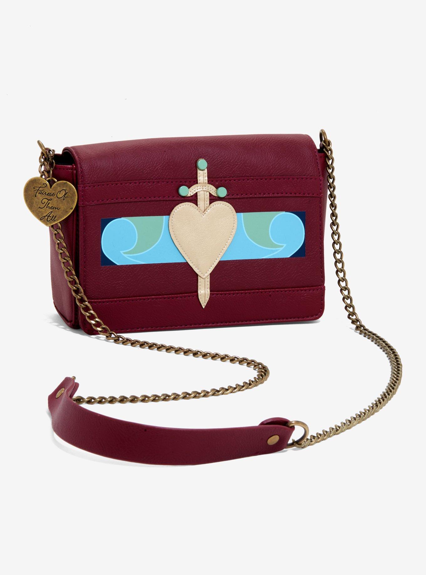 Loungefly Disney Snow White And The Seven Dwarfs Evil Queen Heart Box Crossbody Bag, , hi-res