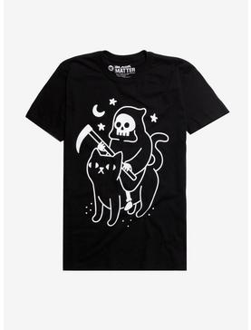 Death Rides A Black Cat T-Shirt By Obinsun, , hi-res
