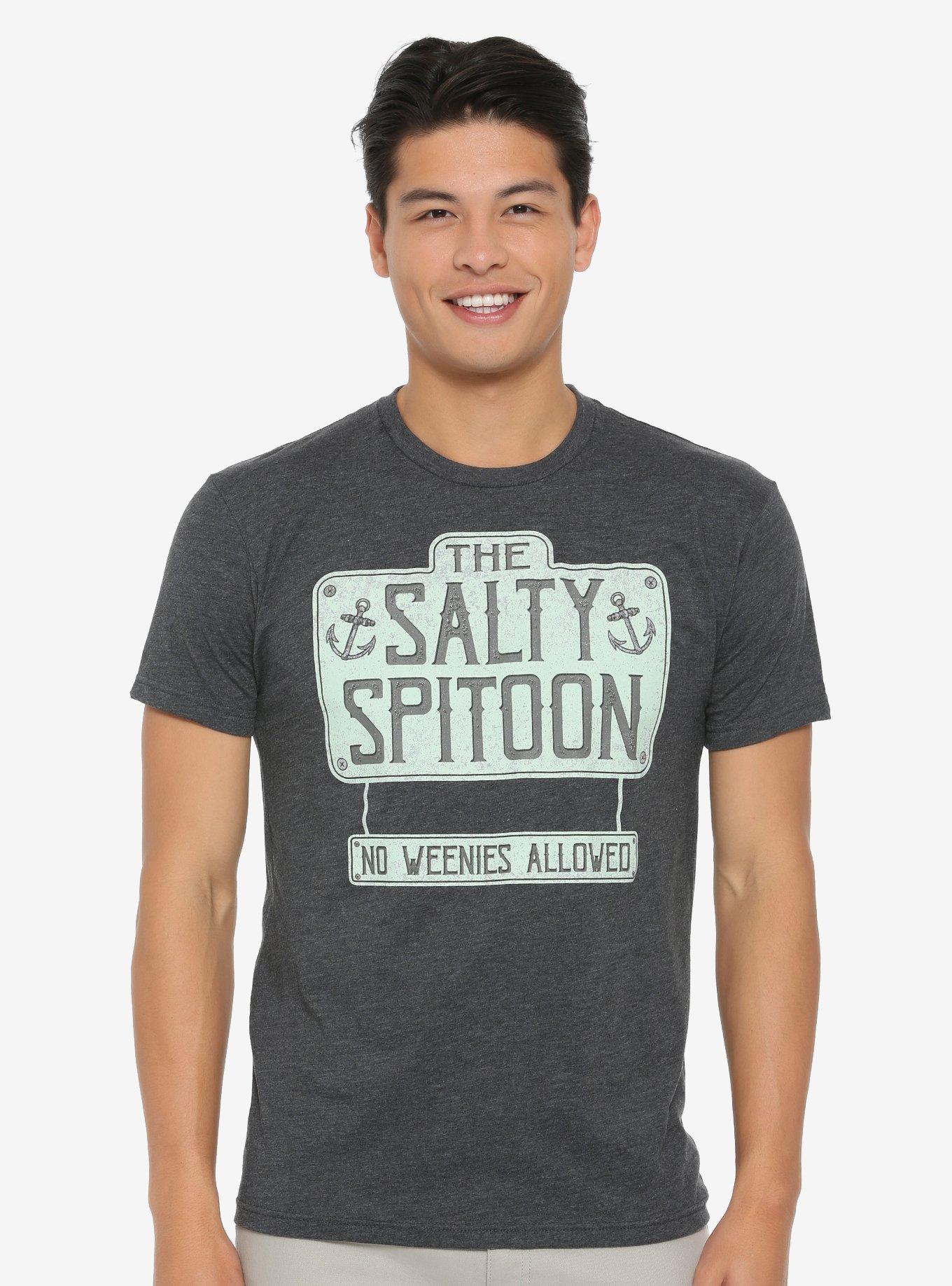 SpongeBob SquarePants The Salty Spitoon T-Shirt - BoxLunch Exclusive, GREY, hi-res