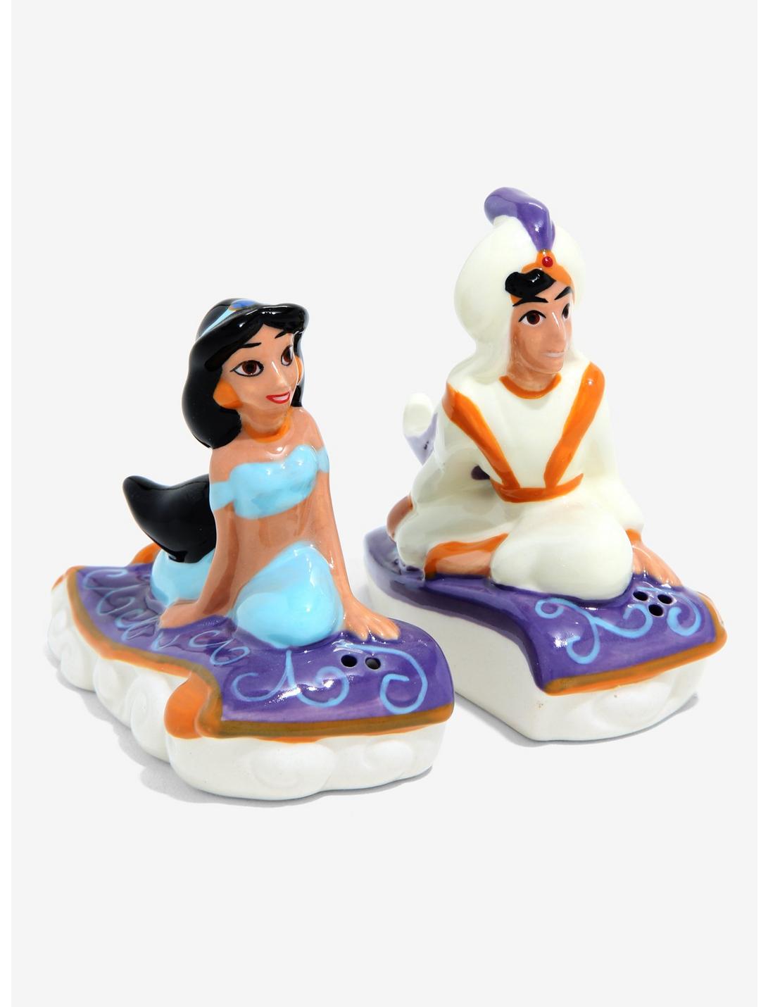 Disney Aladdin and Jasmine Ceramic Salt & Pepper Shakers, , hi-res