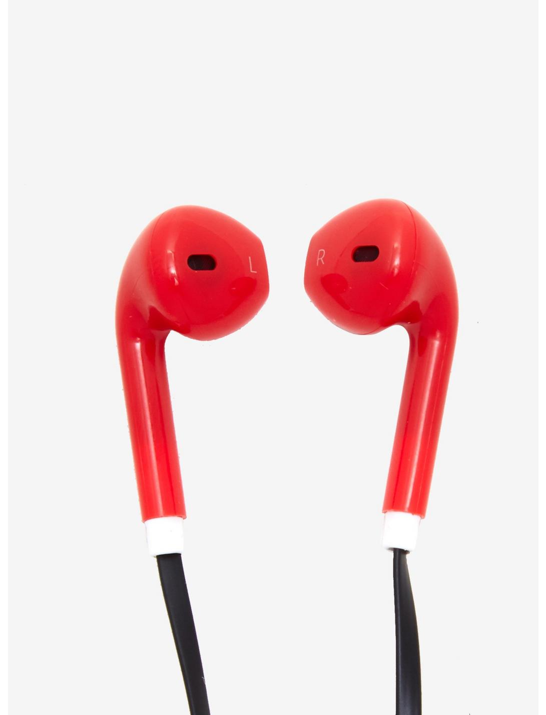 Red Matte Bluetooth Earbuds, , hi-res