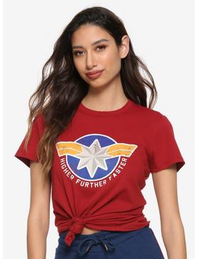 Her Universe Marvel Captain Marvel Cosplay Girls T-Shirt, , hi-res