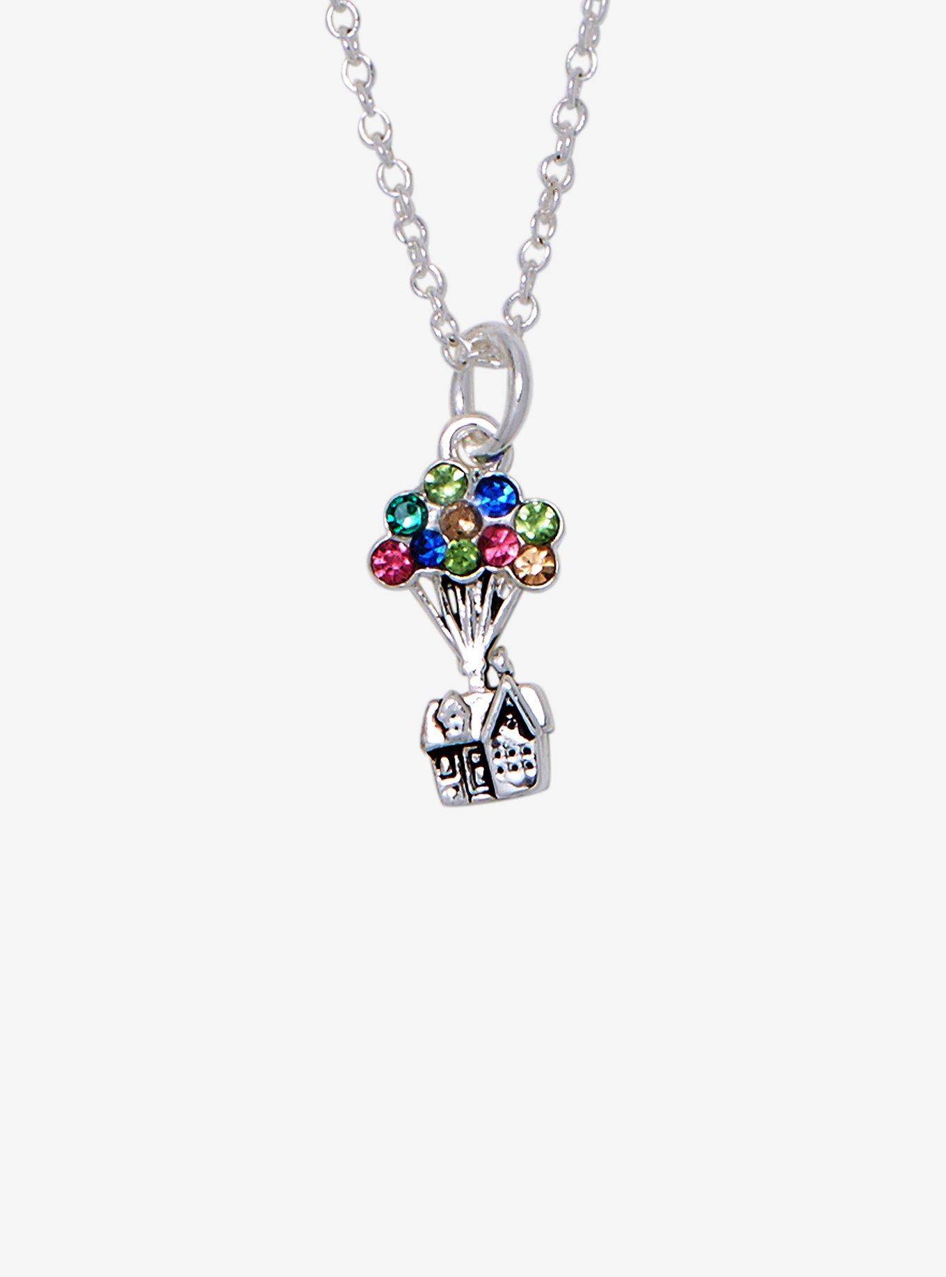 Disney Pixar UP House Balloons Dainty Charm Necklace, , hi-res