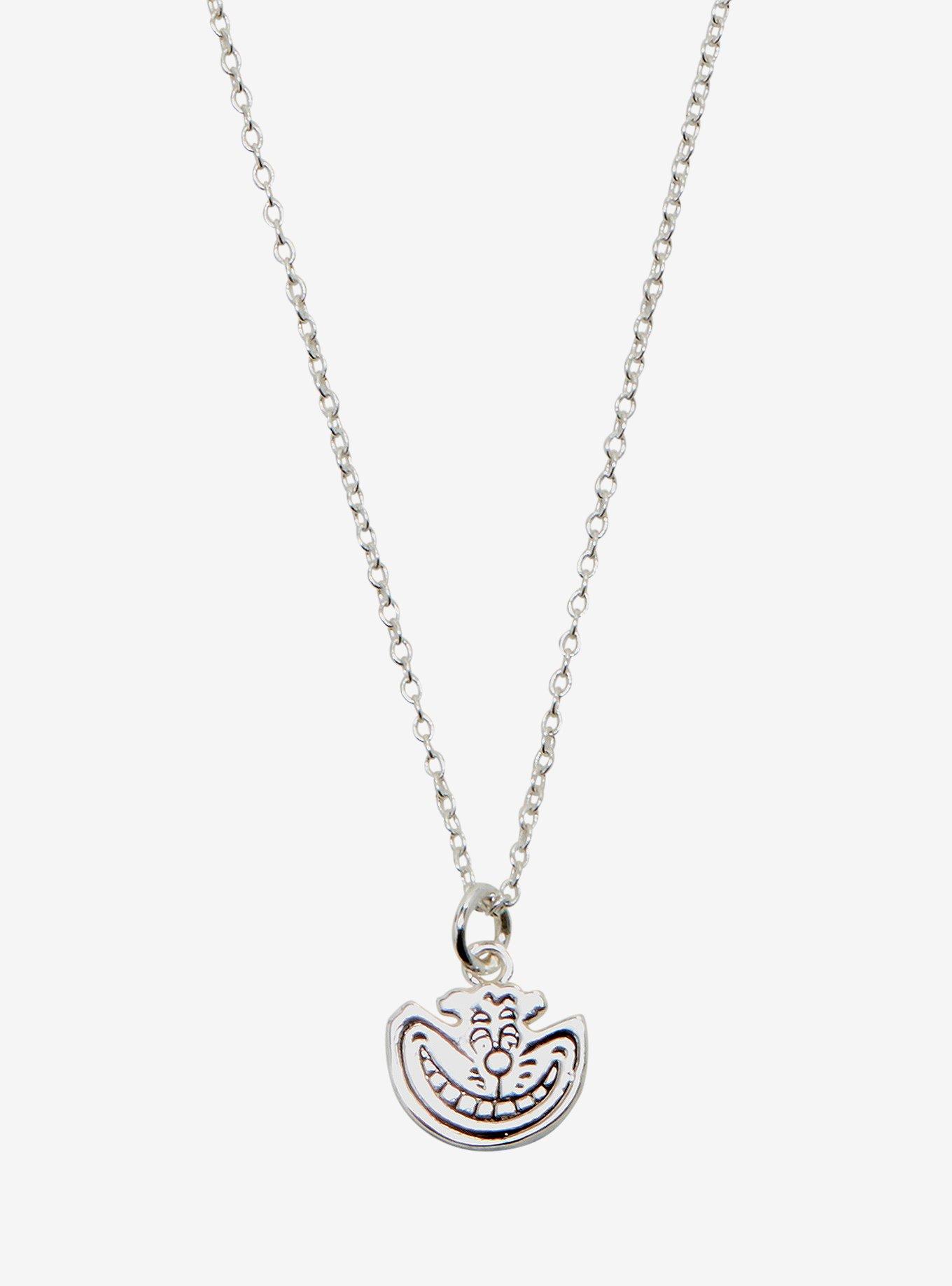 Disney Alice In Wonderland Cheshire Cat Dainty Charm Necklace, , hi-res