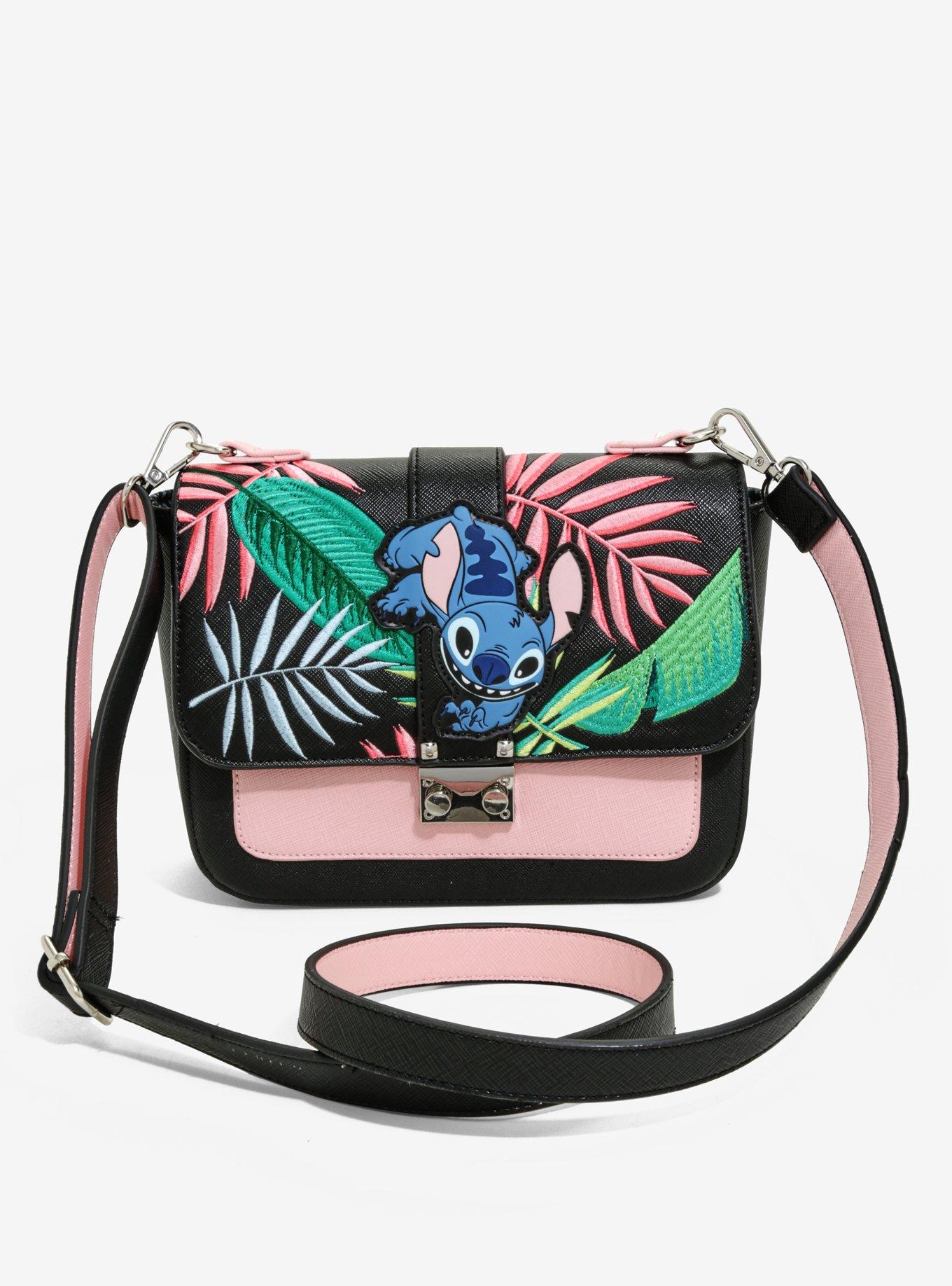 Hot Topic : Disney Lilo & Stitch Light Blue Mini Dome Crossbody Bag