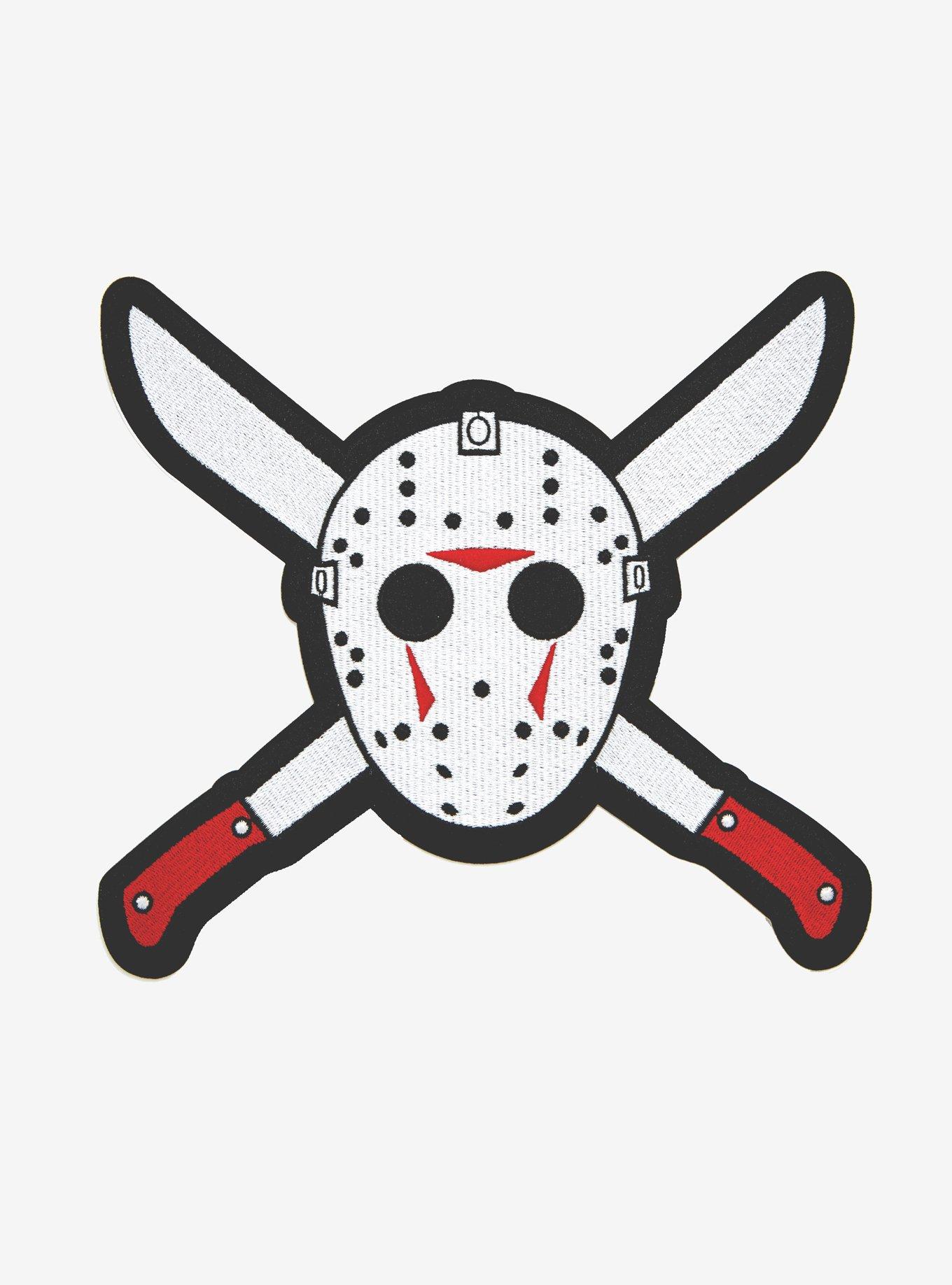 Friday The 13th Jason Voorhees Mask Iron On Patch