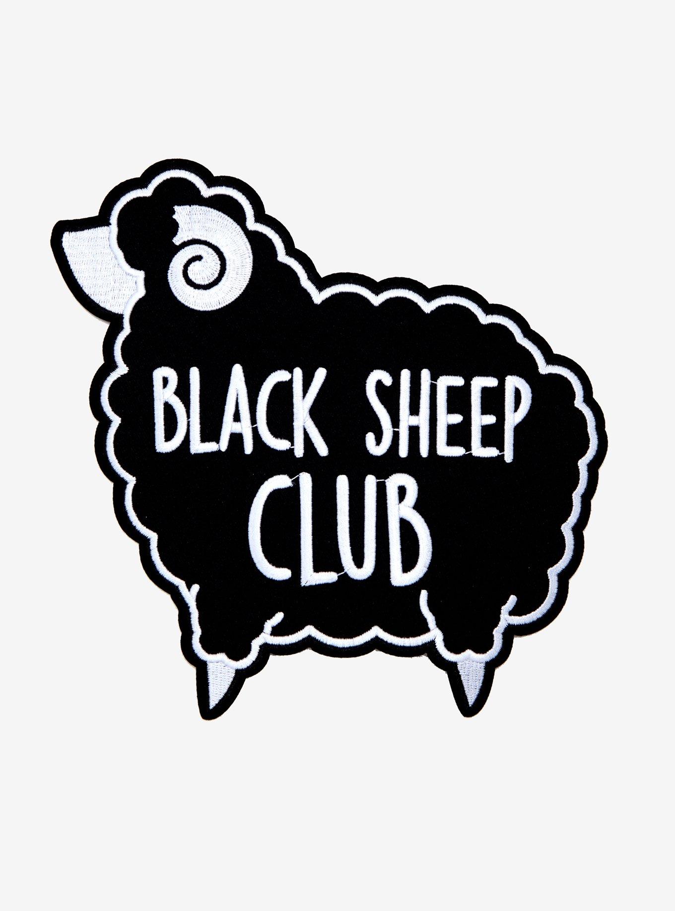 Black Sheep Club Iron-On Back Patch, , hi-res