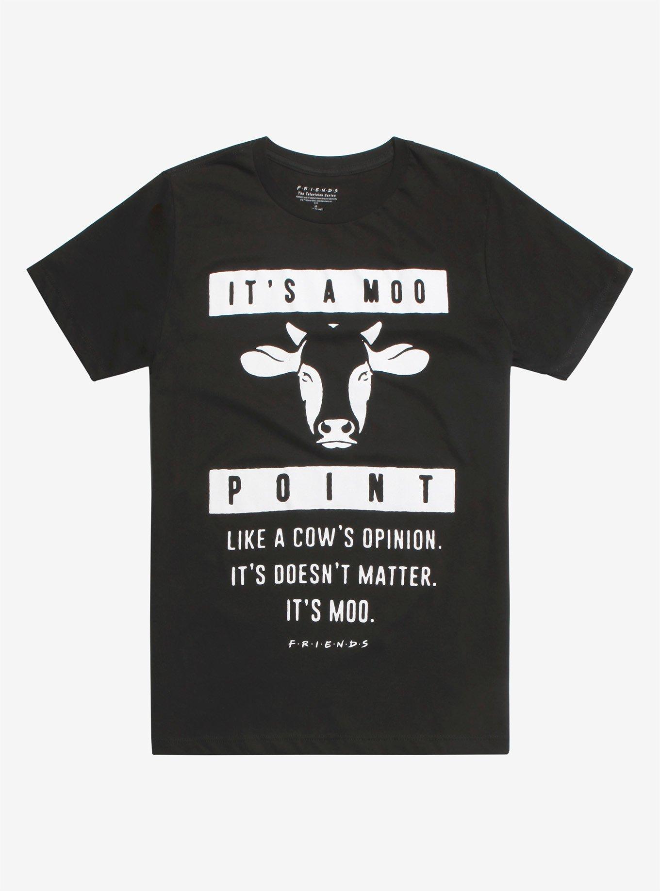 Friends Moo Point T-Shirt, BLACK, hi-res