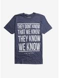 Friends They Don't Know That We Know T-Shirt, HEATHER BLUE, hi-res