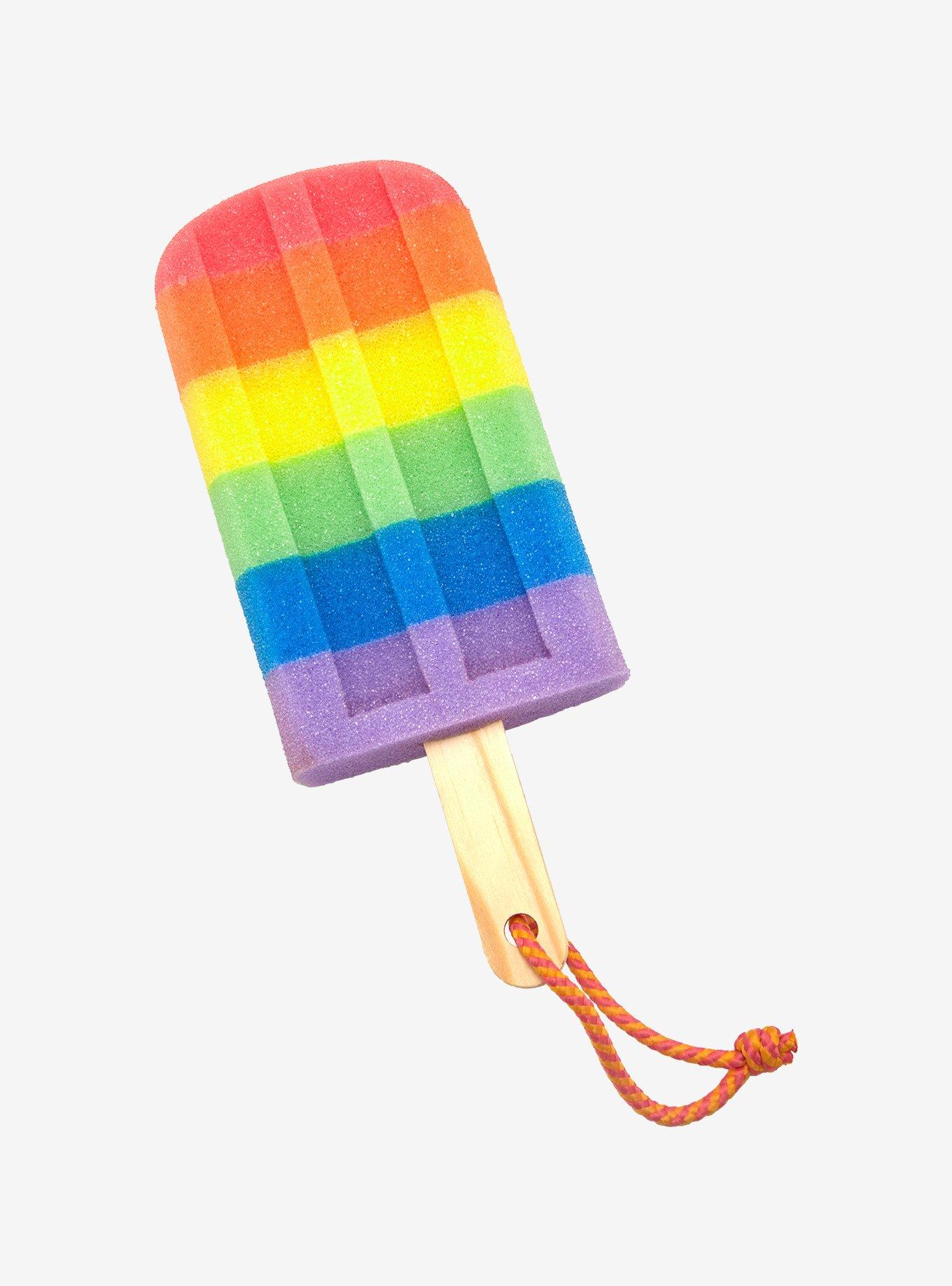 Rainbow Popsicle Loofah, , hi-res