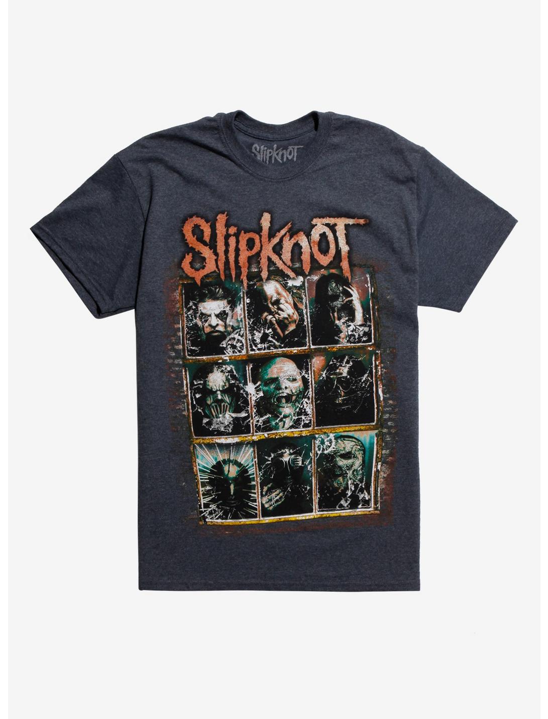 Slipknot Rusted Frame T-Shirt, BLACK, hi-res