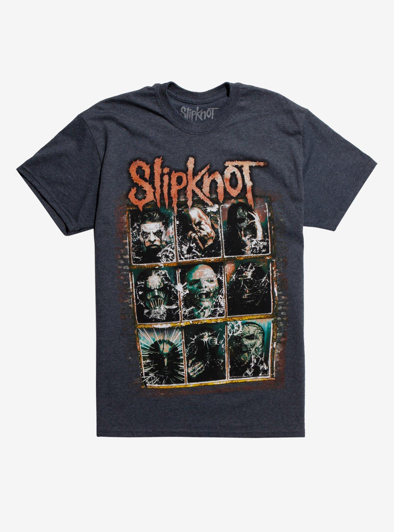 Slipknot Rusted Frame T-Shirt, BLACK, hi-res