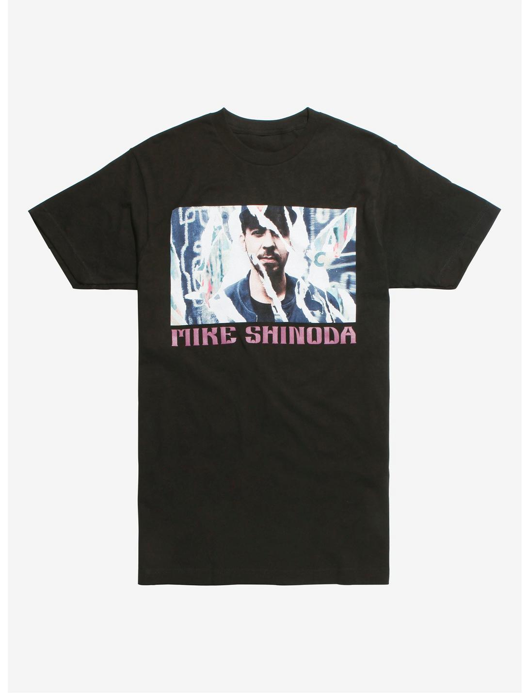 Mike Shinoda Torn Photo T-Shirt, BLACK, hi-res