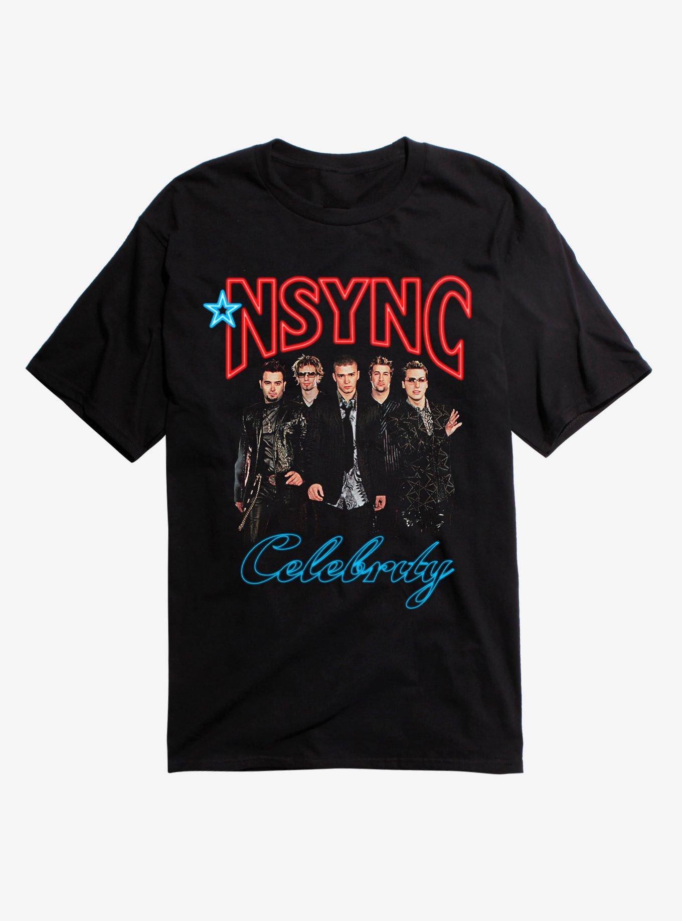 *N Sync Celebrity Glow T-Shirt, BLACK, hi-res