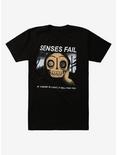 Senses Fail Skull Face T-Shirt, BLACK, hi-res