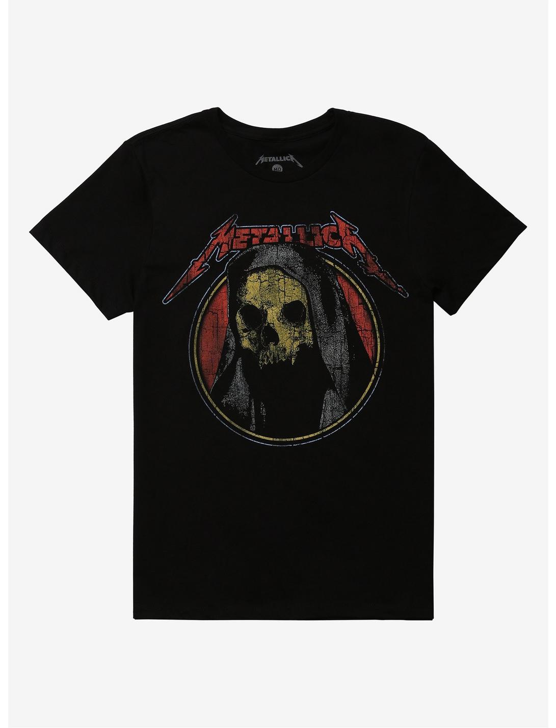 Metallica Distressed Reaper T-Shirt, BLACK, hi-res