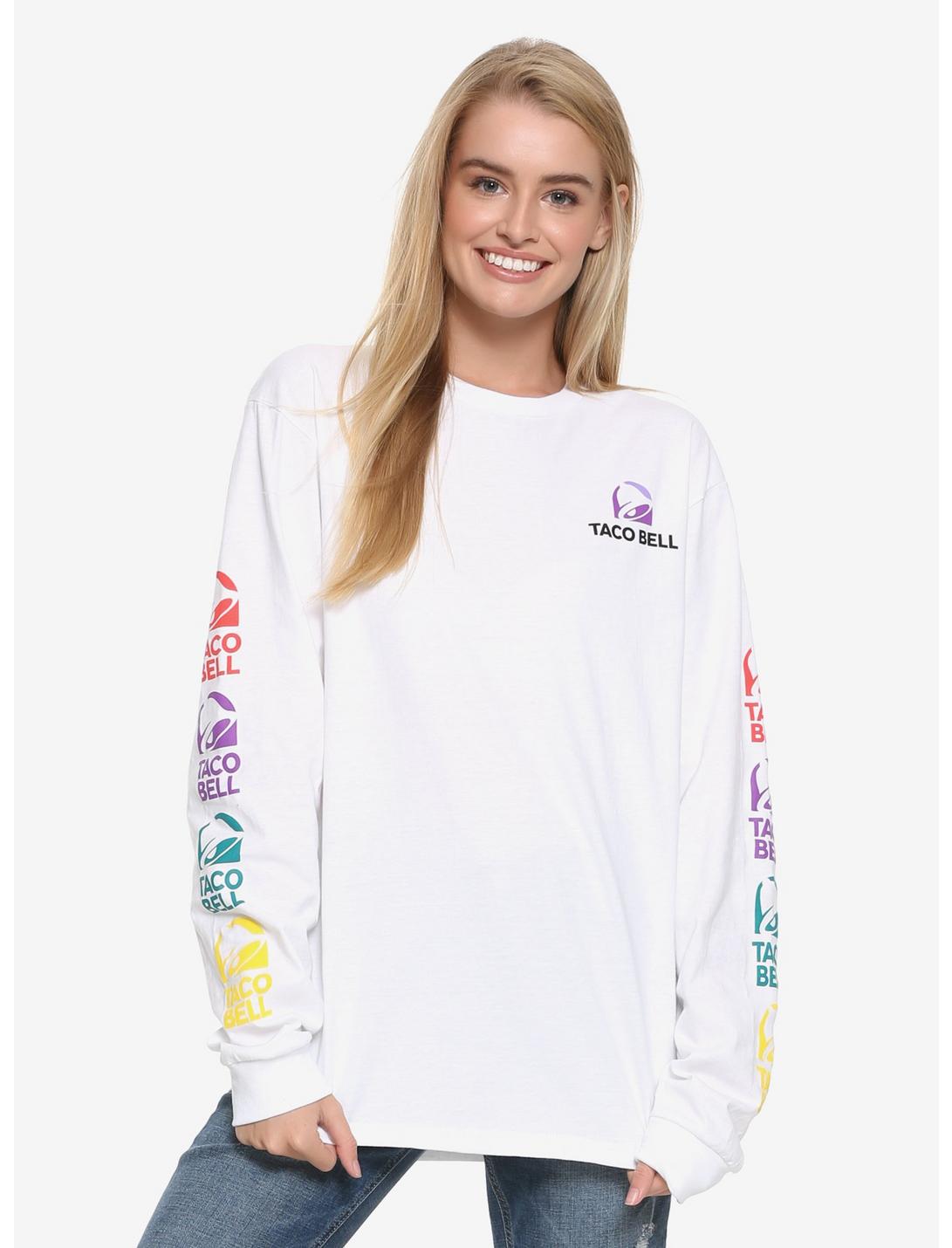 Taco Bell Long Sleeve T-Shirt - BoxLunch Exclusive, WHITE, hi-res