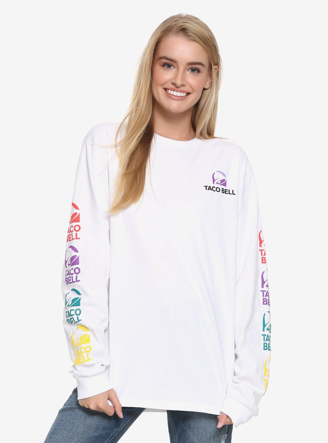 Taco Bell Long Sleeve T-Shirt - BoxLunch Exclusive, WHITE, hi-res