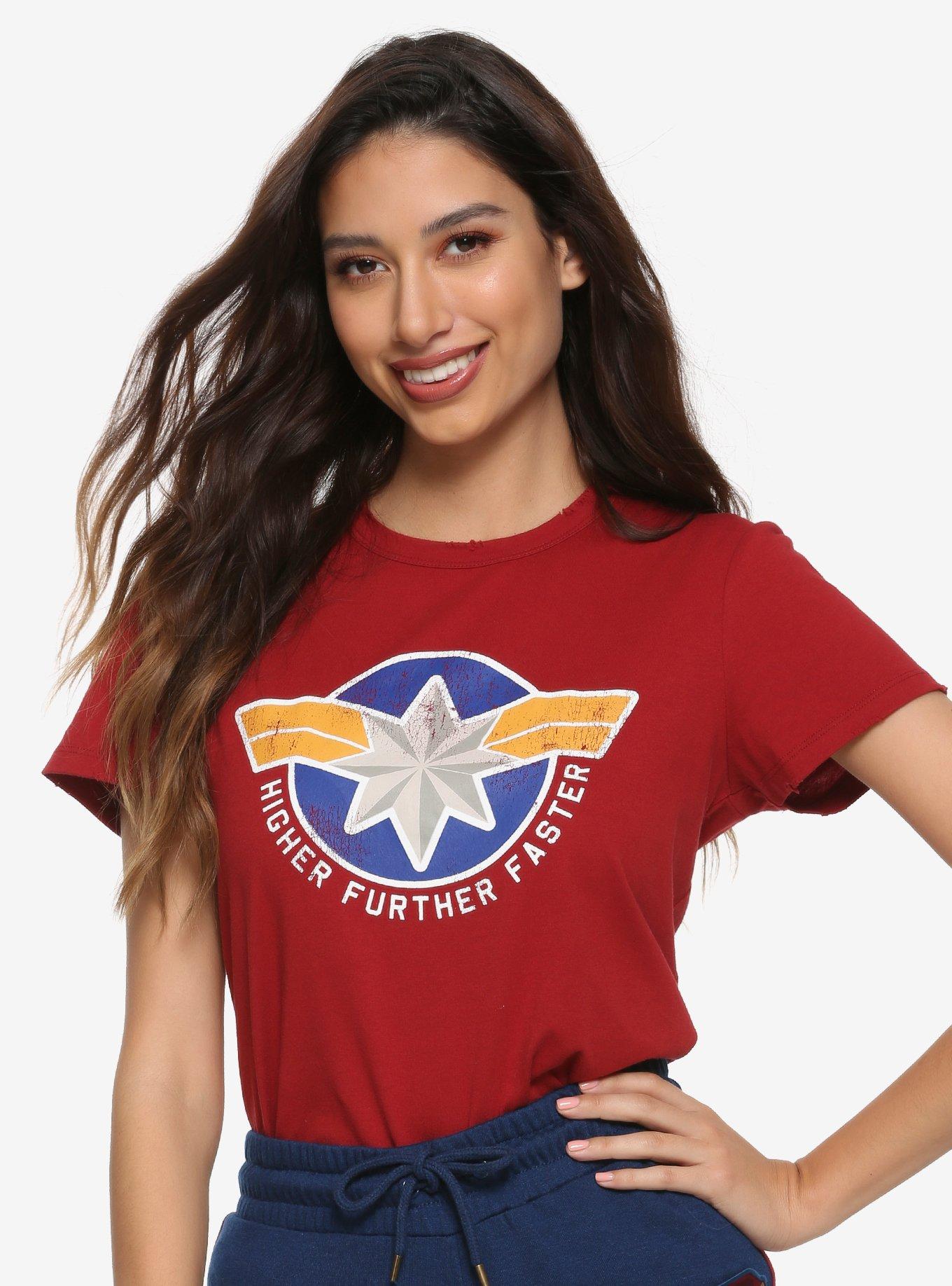 Marvel Captain Marvel Cosplay T Shirt Her Universe