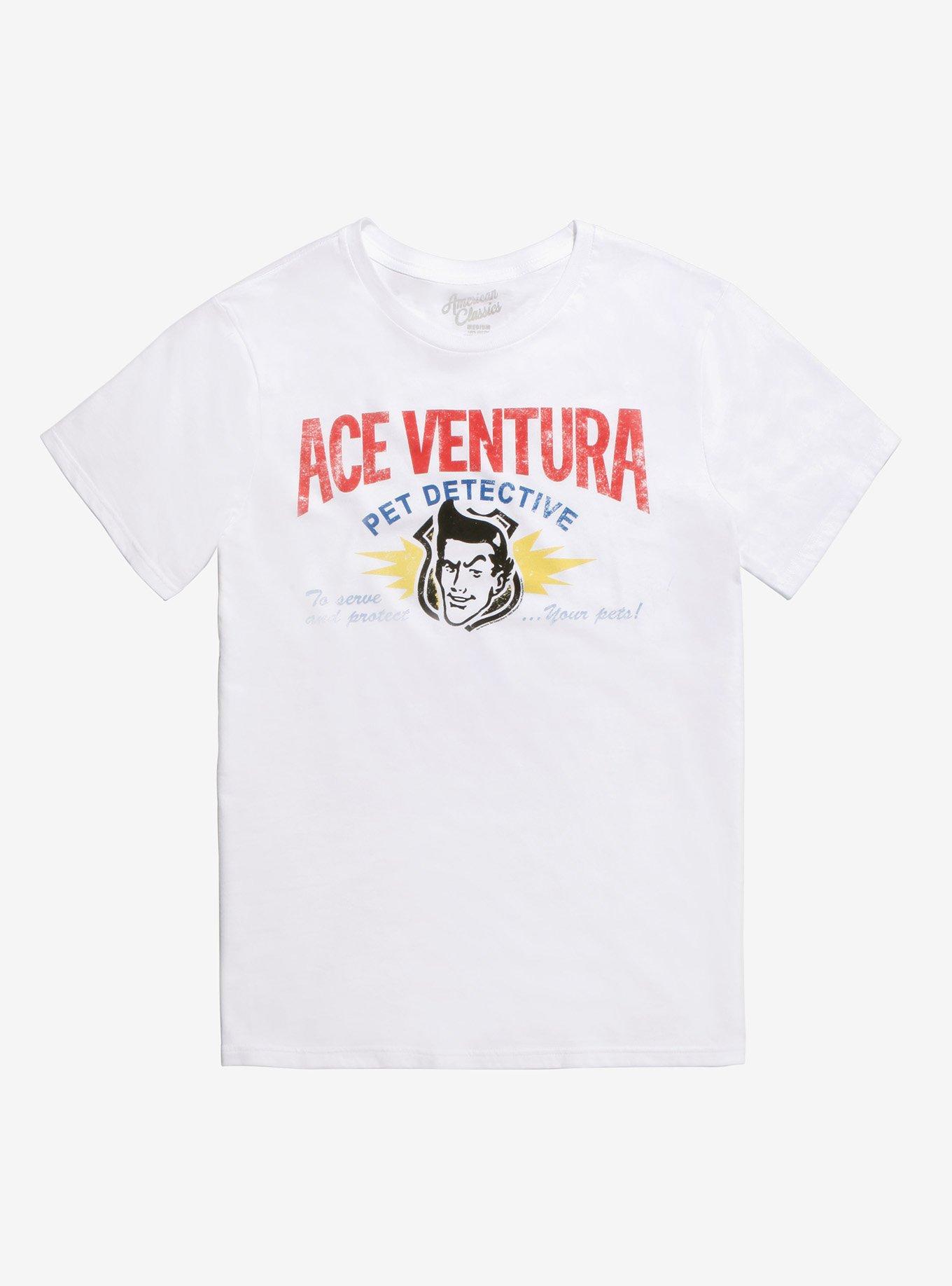 Ace Ventura: Pet Detective Logo T-Shirt, WHITE, hi-res