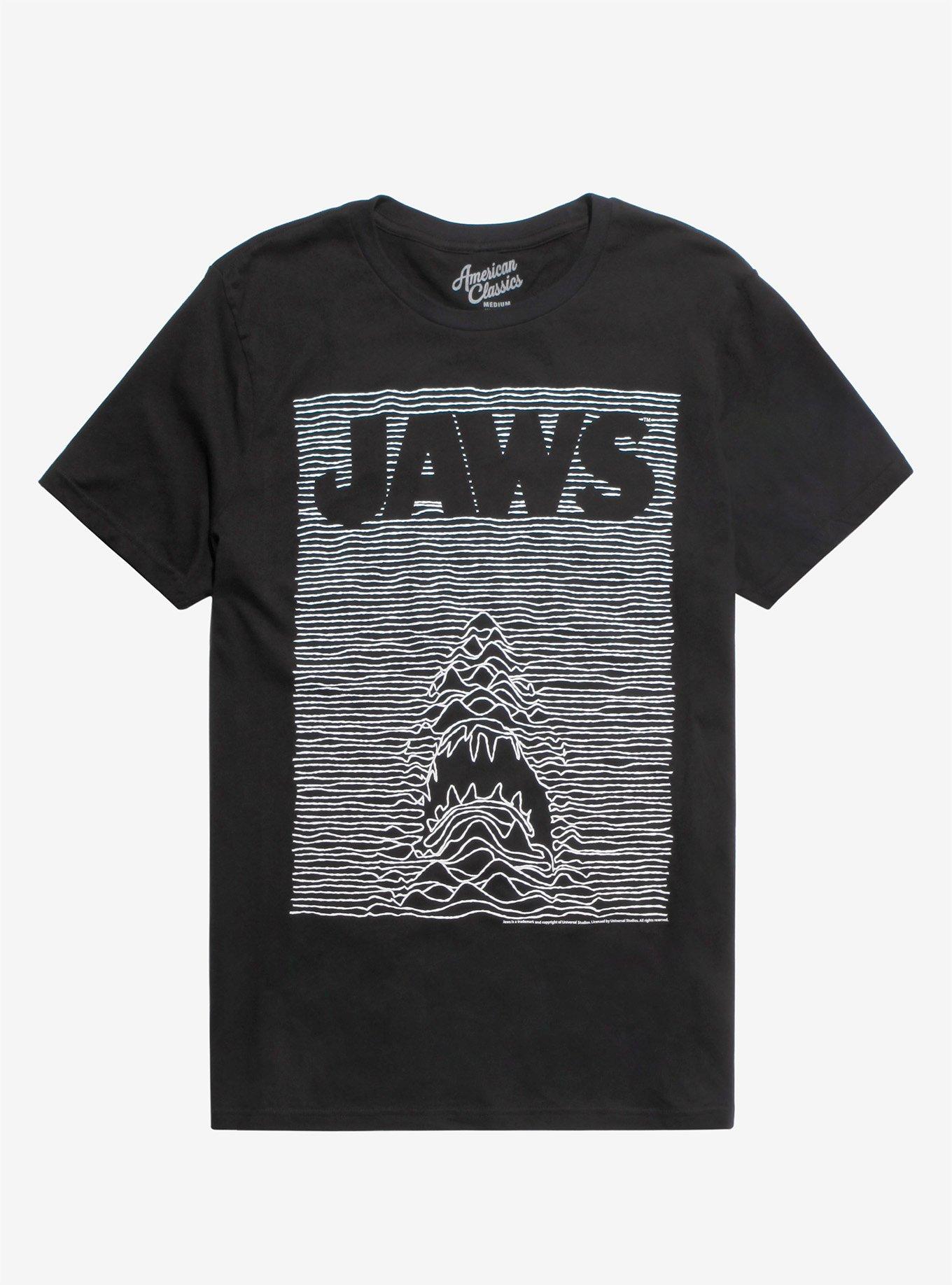 Jaws Waves T-Shirt, BLACK, hi-res