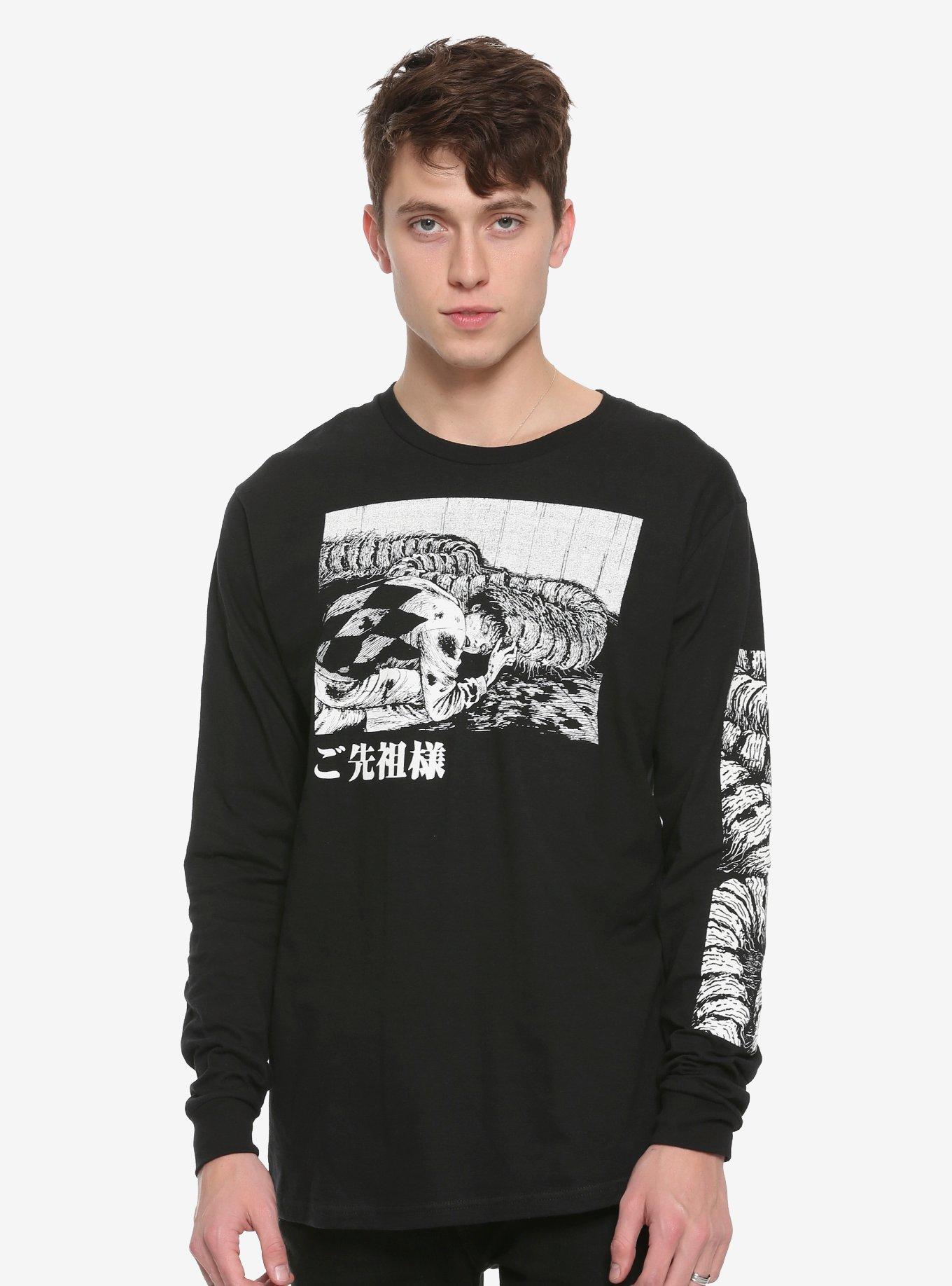 Junji Ito My Dear Ancestors Long-Sleeve T-Shirt, BLACK, hi-res