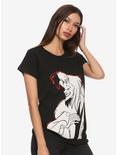 Disney Villains Cruella Red Foil Girls T-Shirt, MULTI, hi-res