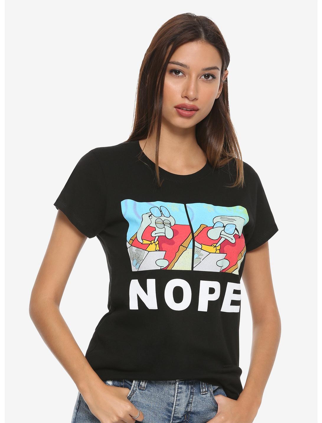SpongeBob SquarePants Nope Squidward Girls T-Shirt | Hot Topic