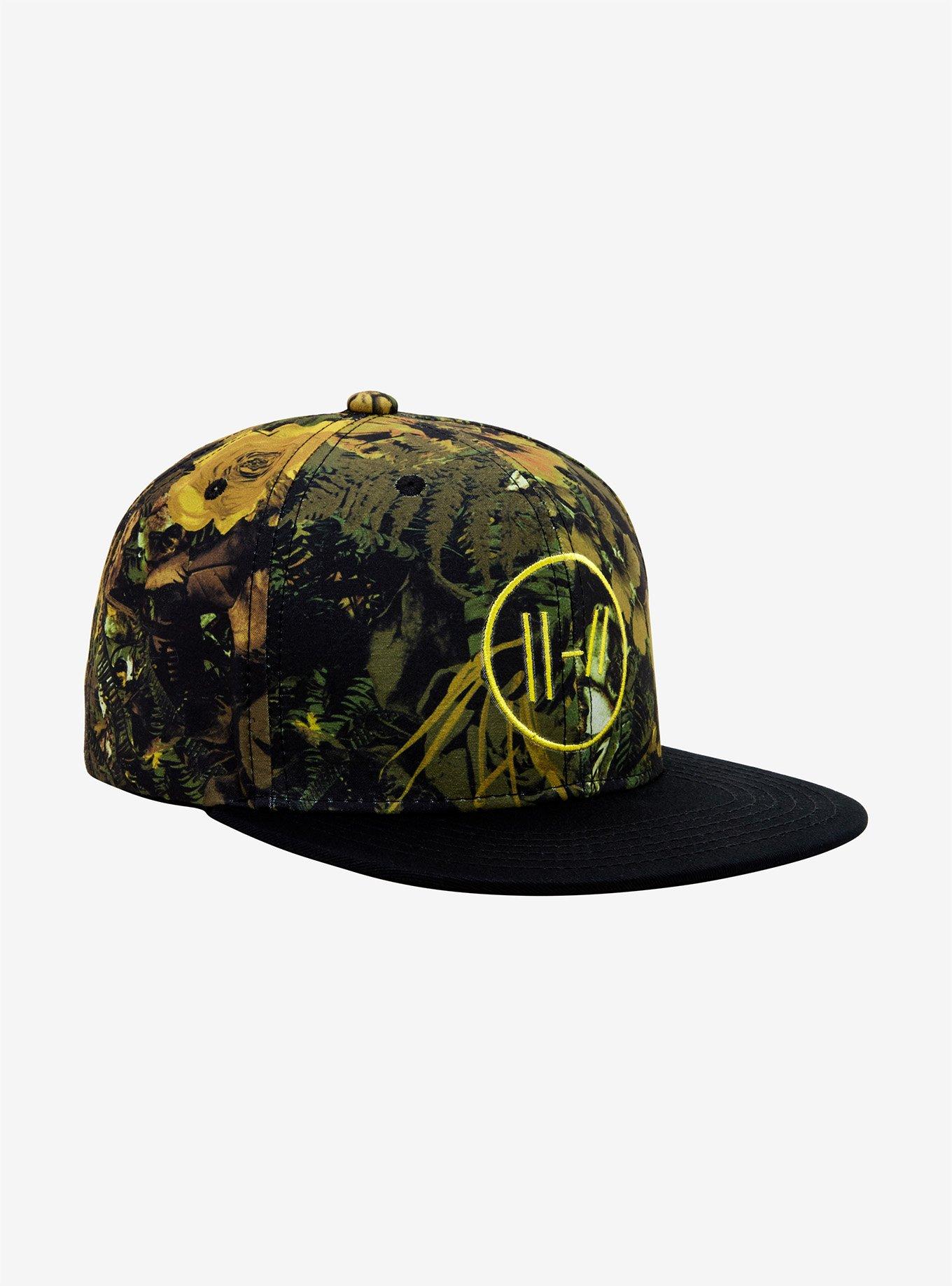 Twenty One Pilots Floral Camo Snapback Hat, , hi-res