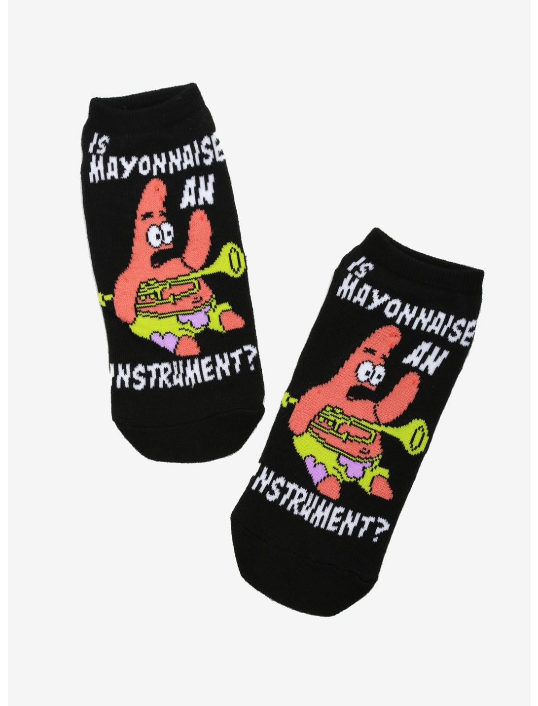 SpongeBob SquarePants Patrick Instrument No-Show Socks, , hi-res