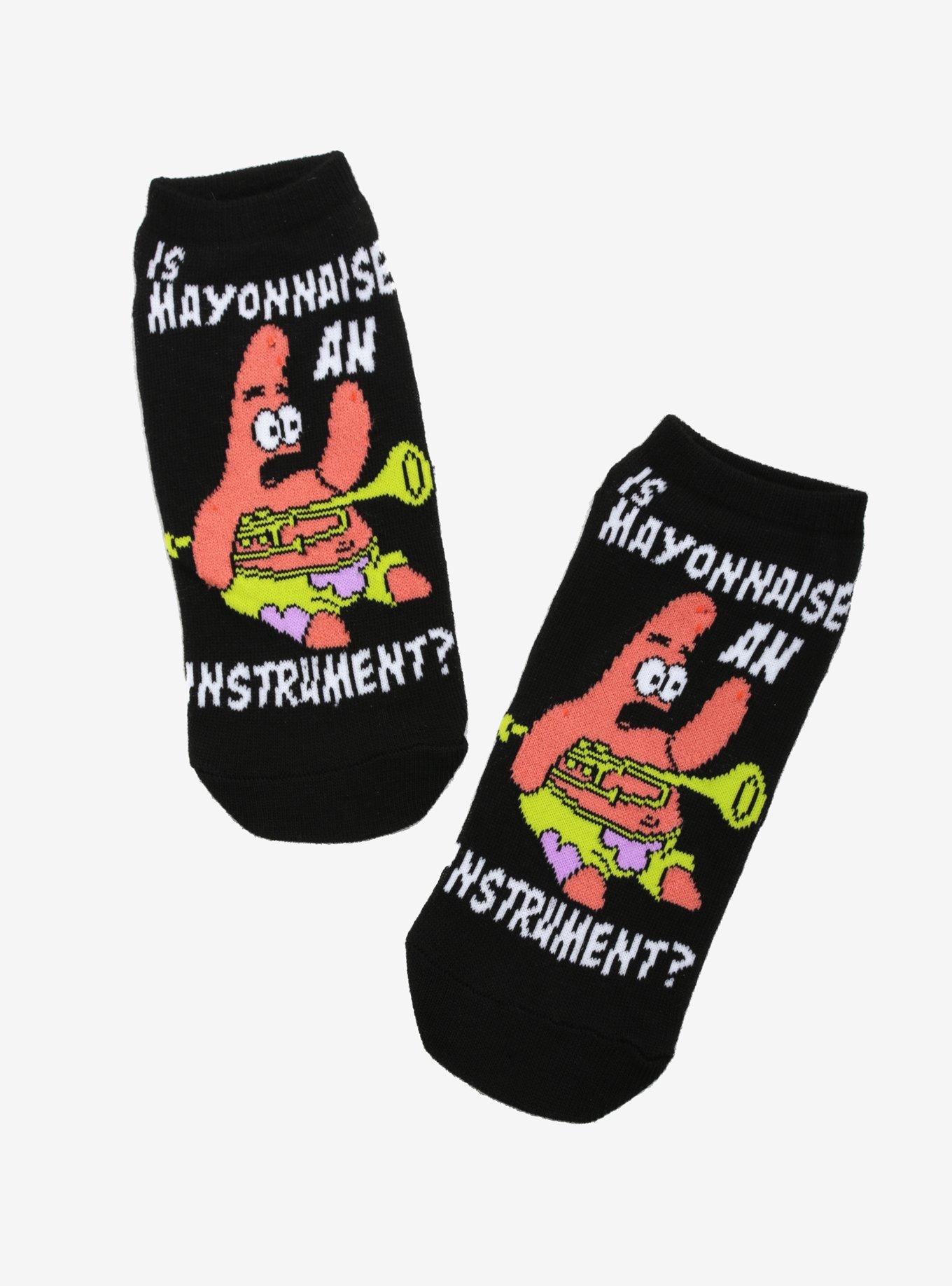 SpongeBob SquarePants Patrick Instrument No-Show Socks, , hi-res