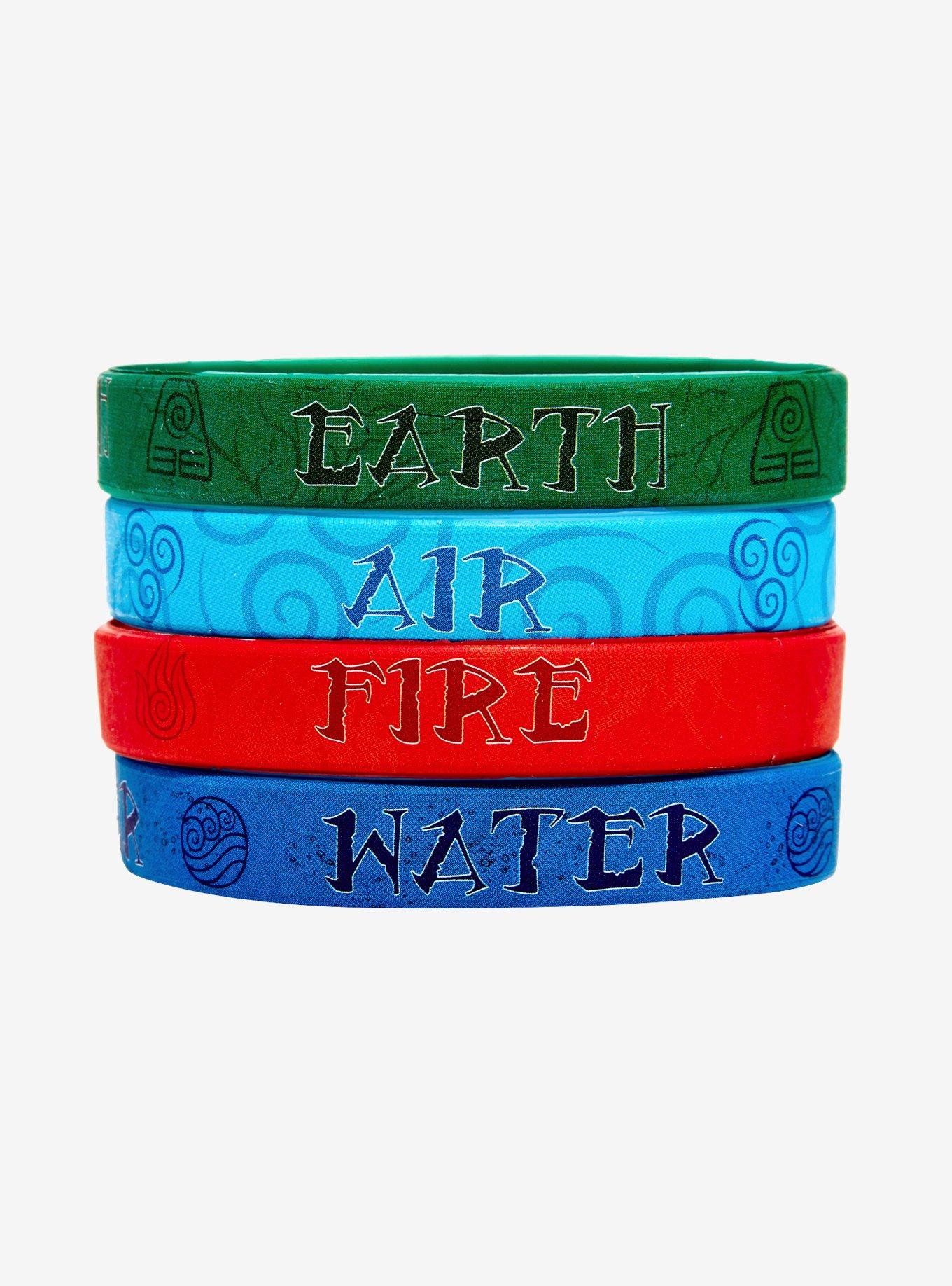 Avatar: The Last Airbender Elements Rubber Bracelet Set, , hi-res