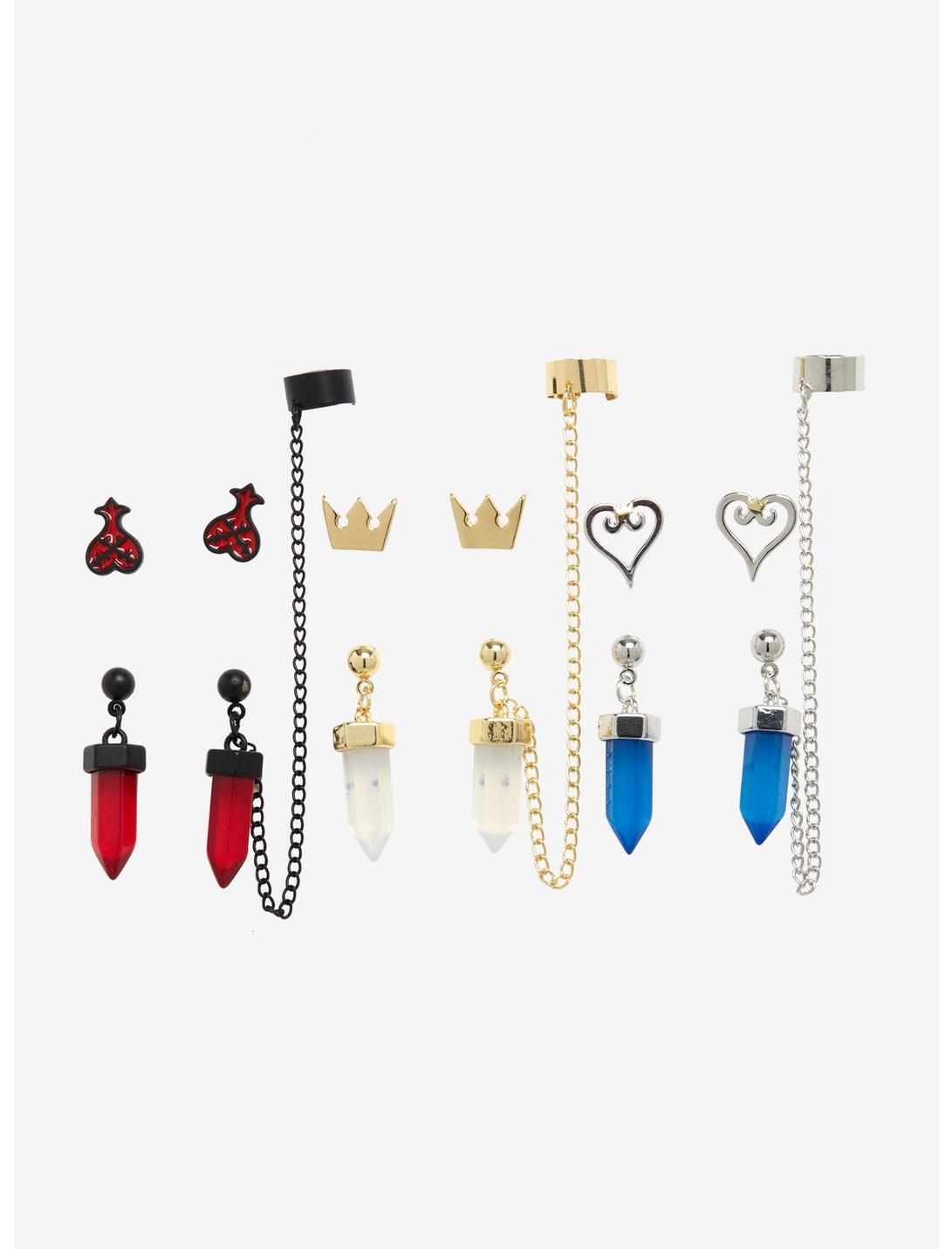 Disney Kingdom Hearts Symbols Cuff Earring Set, , hi-res