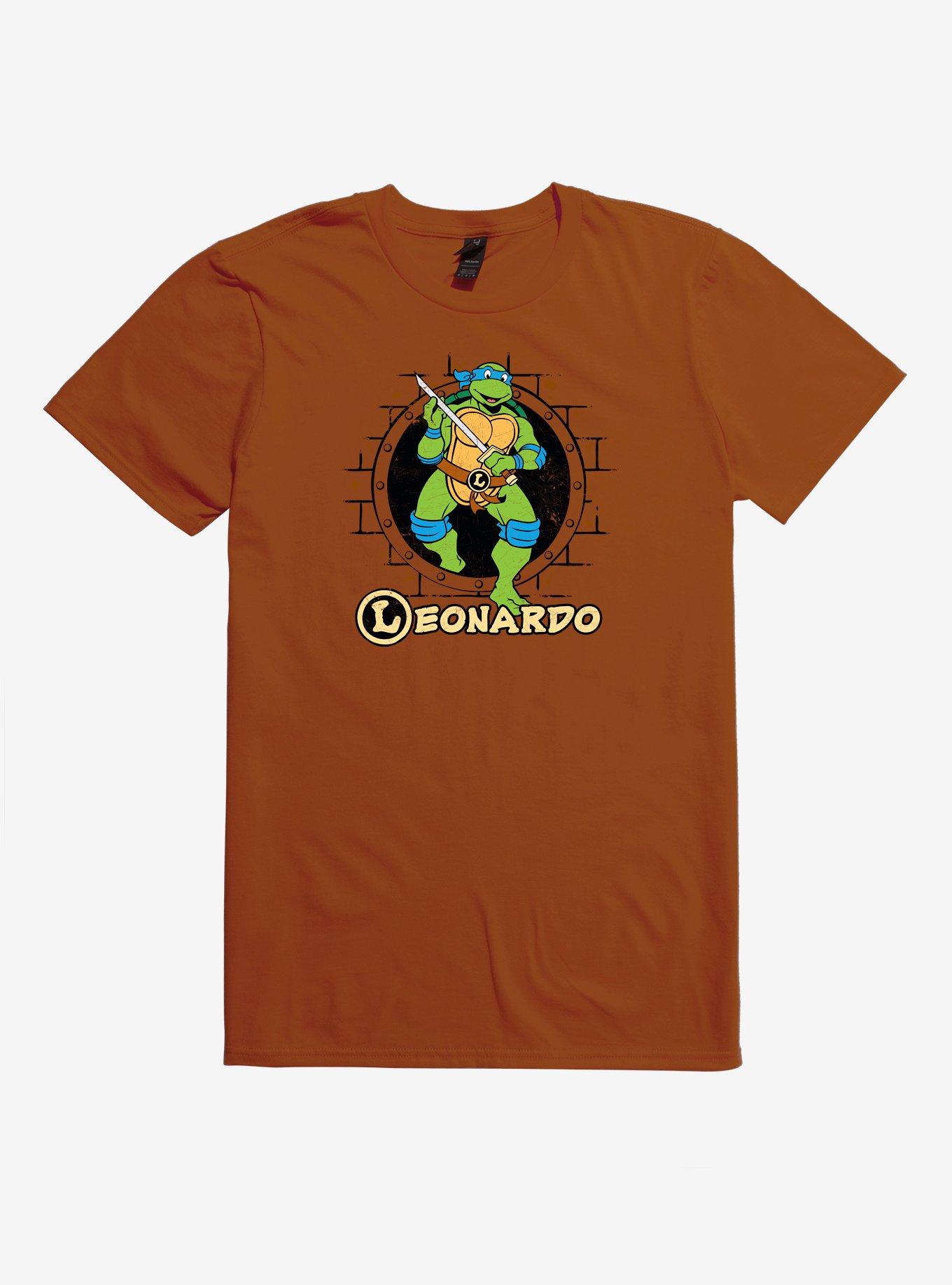 Teenage Mutant Ninja Turtles Leonardo Brick T-Shirt, ORANGE, hi-res